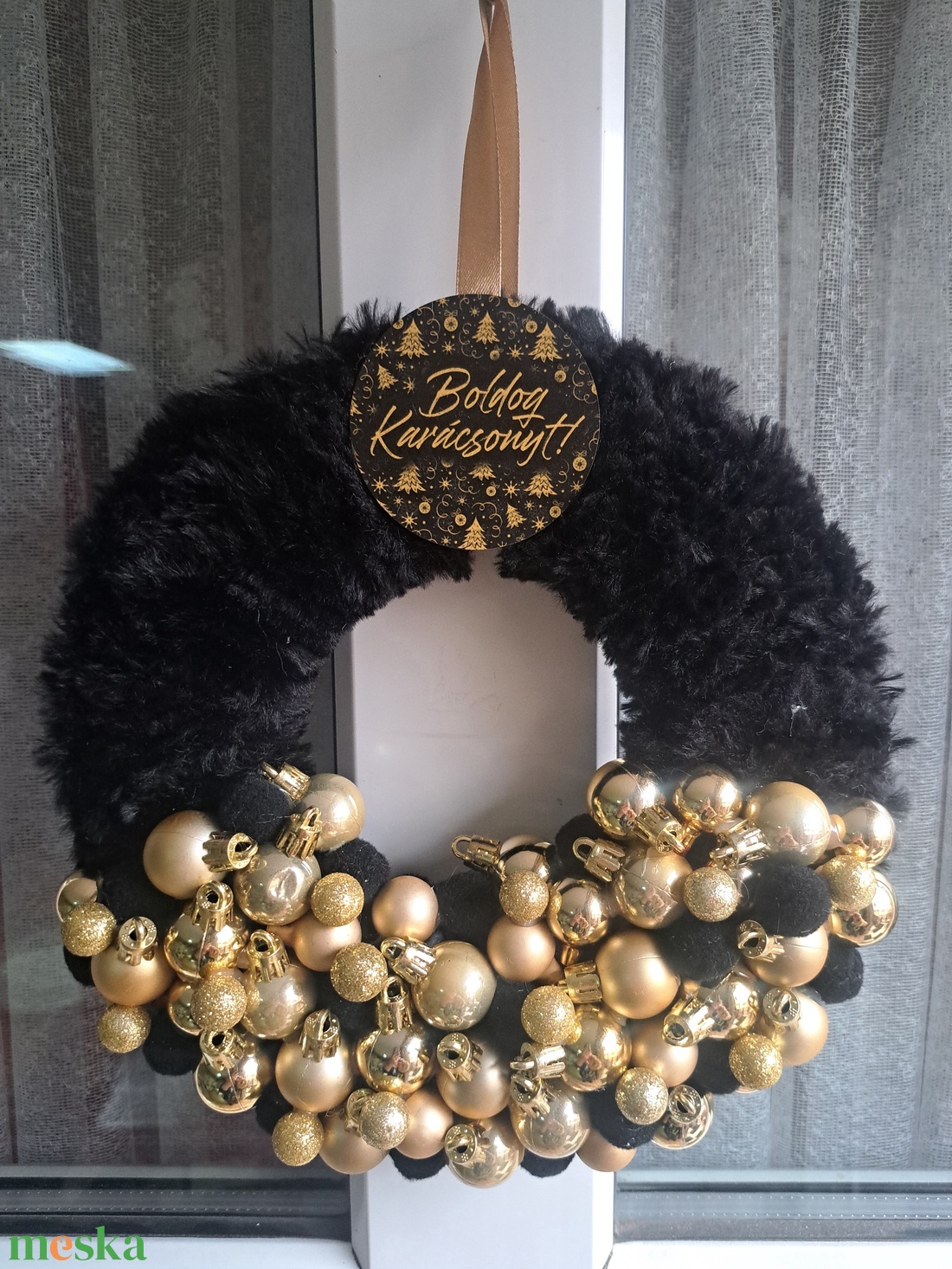 Karacsonyi kopogtató - karácsony - adventi díszek - adventi ajtódísz - Meska.hu