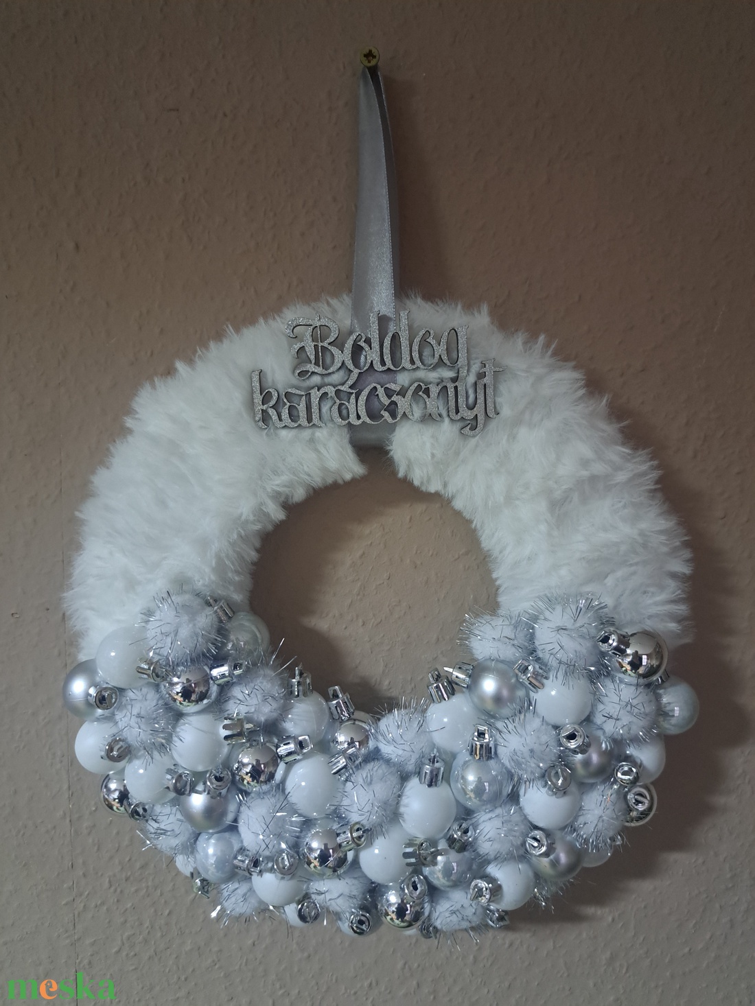 Karacsonyi kopogtató - karácsony - karácsonyi lakásdekoráció - karácsonyi ajtódíszek - Meska.hu