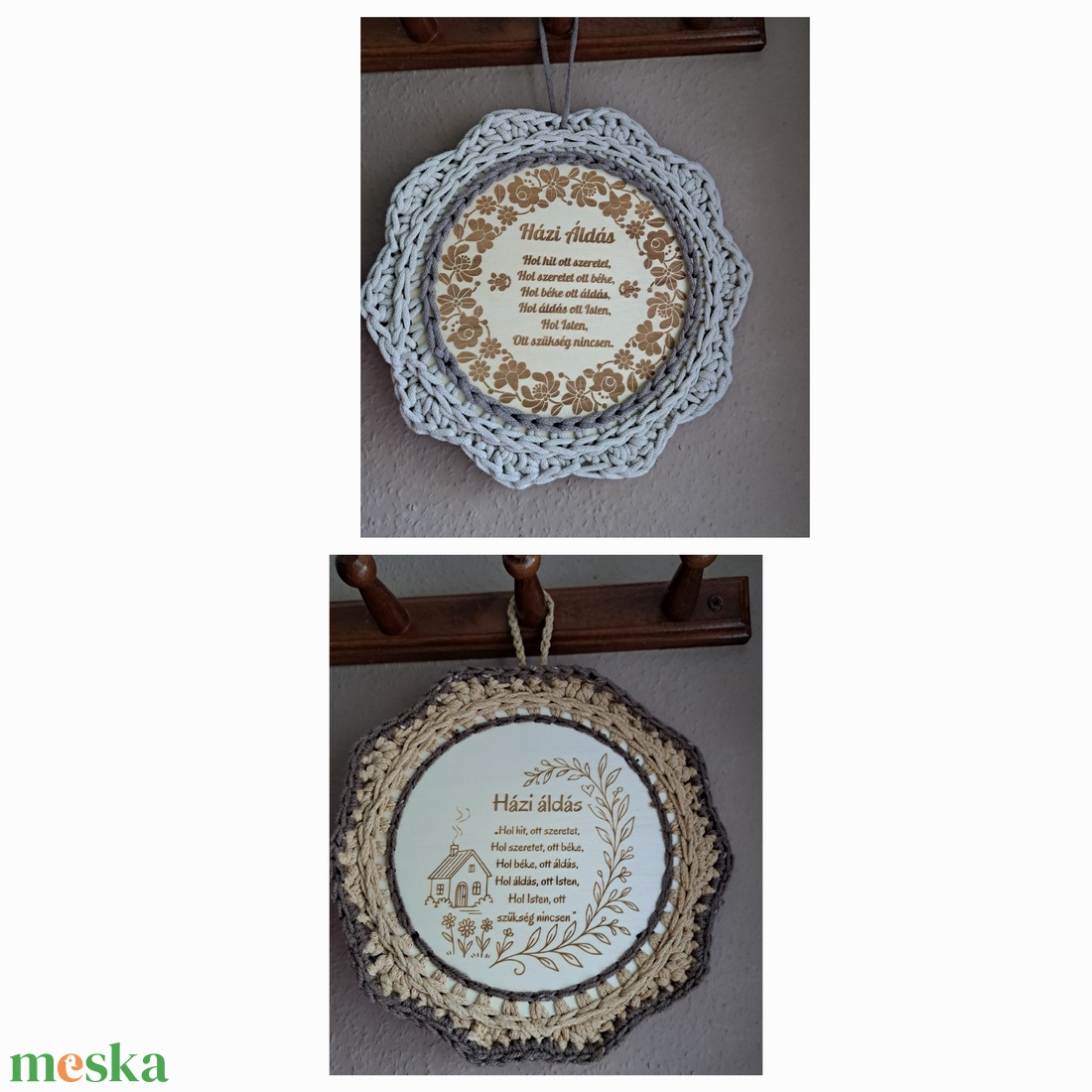 Házi áldás kopogtató - otthon & életmód - dekoráció - ajtó- és ablak dekoráció - ajtódísz & kopogtató - Meska.hu