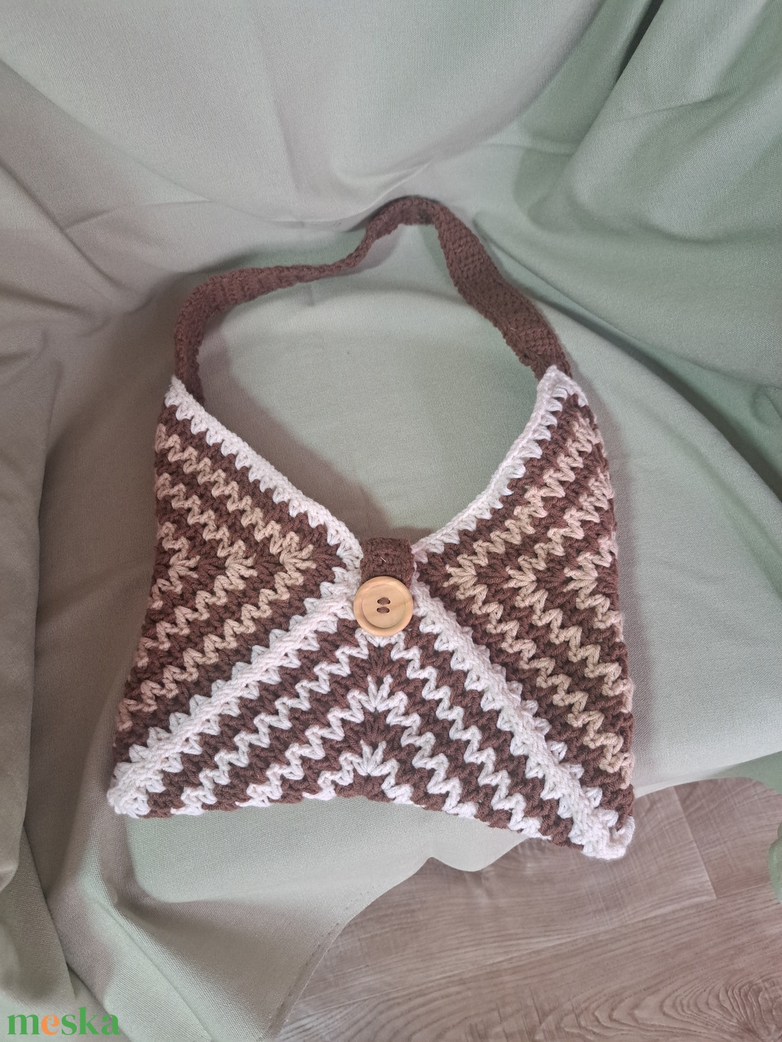 Nagyi kockás táska - táska & tok - kézitáska & válltáska - kézitáska - Meska.hu