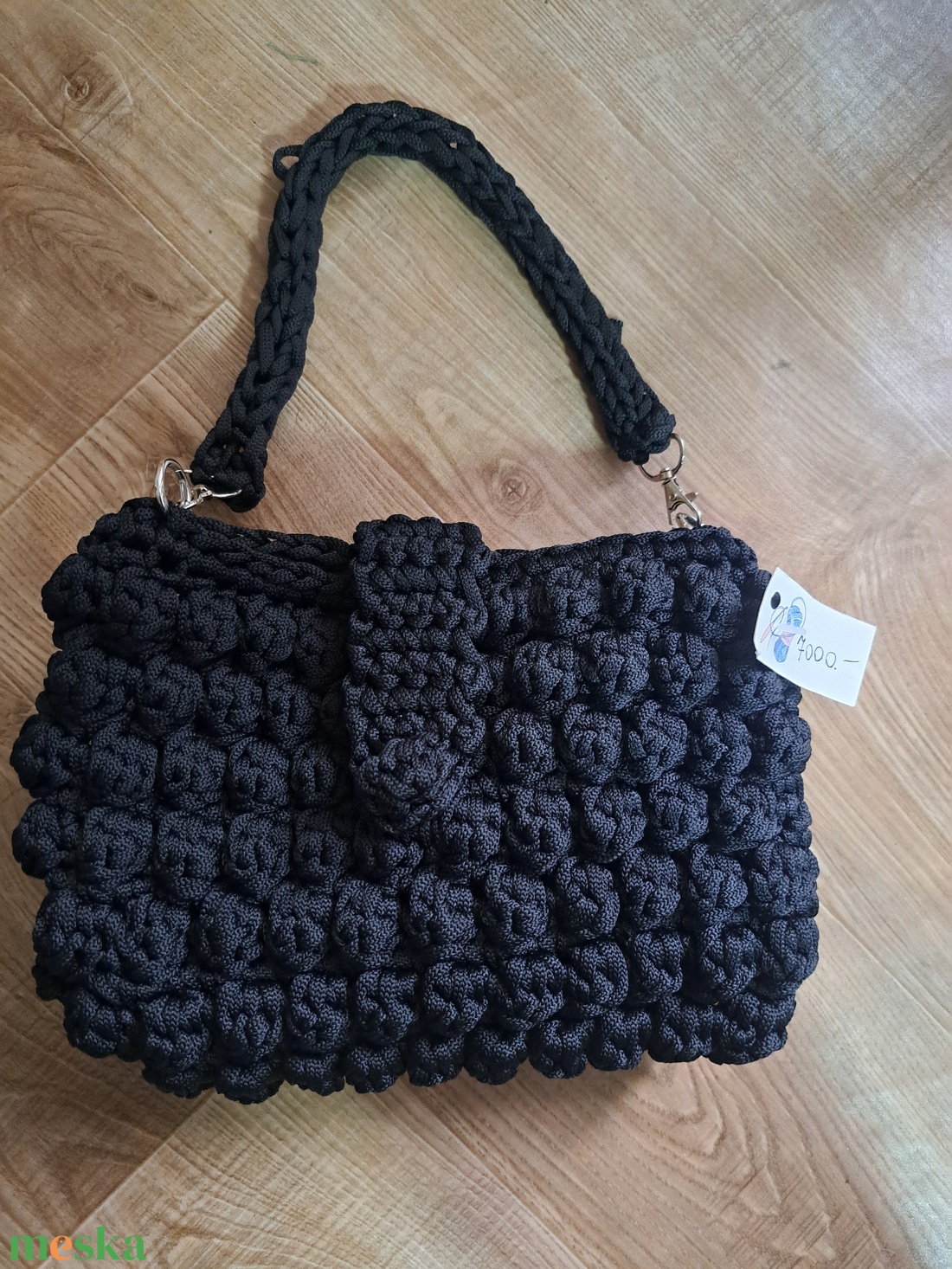Horgolt kapszula táska - táska & tok - kézitáska & válltáska - alkalmi táska - Meska.hu
