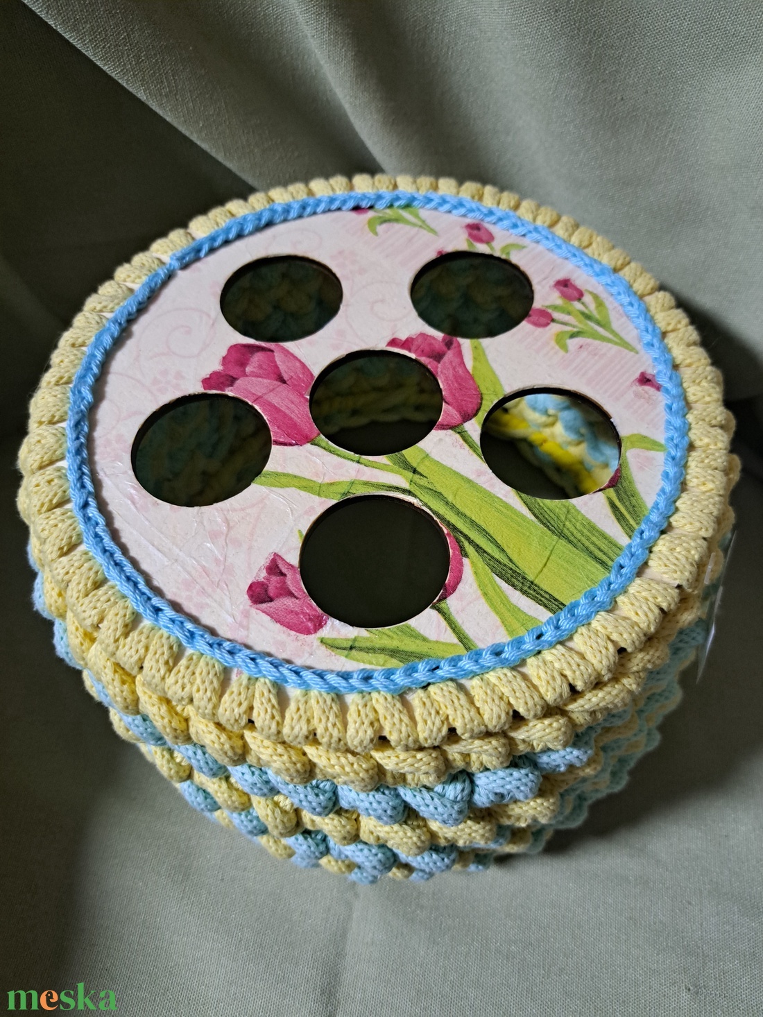 Modern horgolt váza - otthon & életmód - dekoráció - Meska.hu