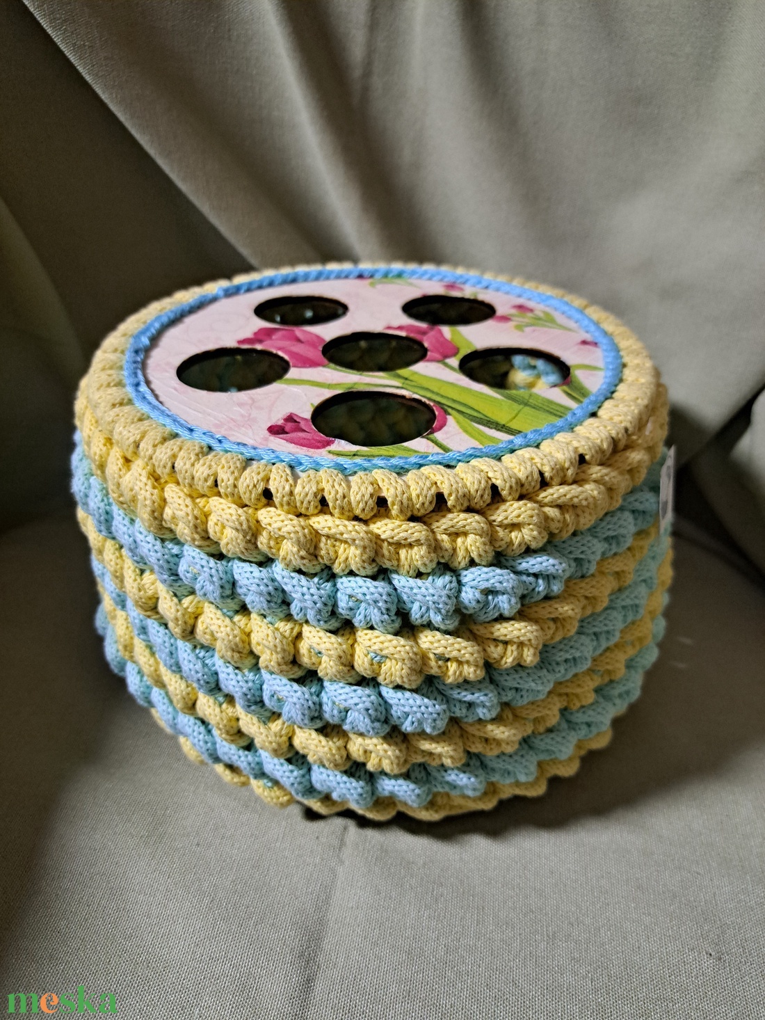 Modern horgolt váza - otthon & életmód - dekoráció - Meska.hu