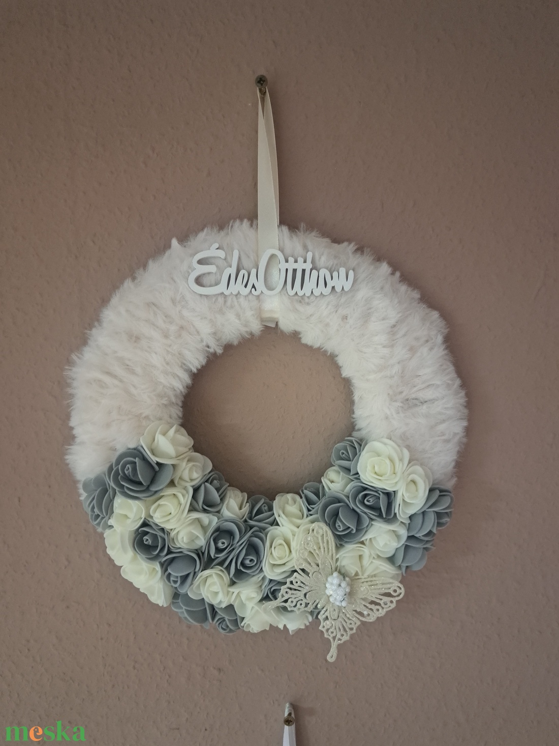 Kopogtató - otthon & életmód - virágdekoráció - virágdíszek - dekor koszorúk, kopogtatók - Meska.hu