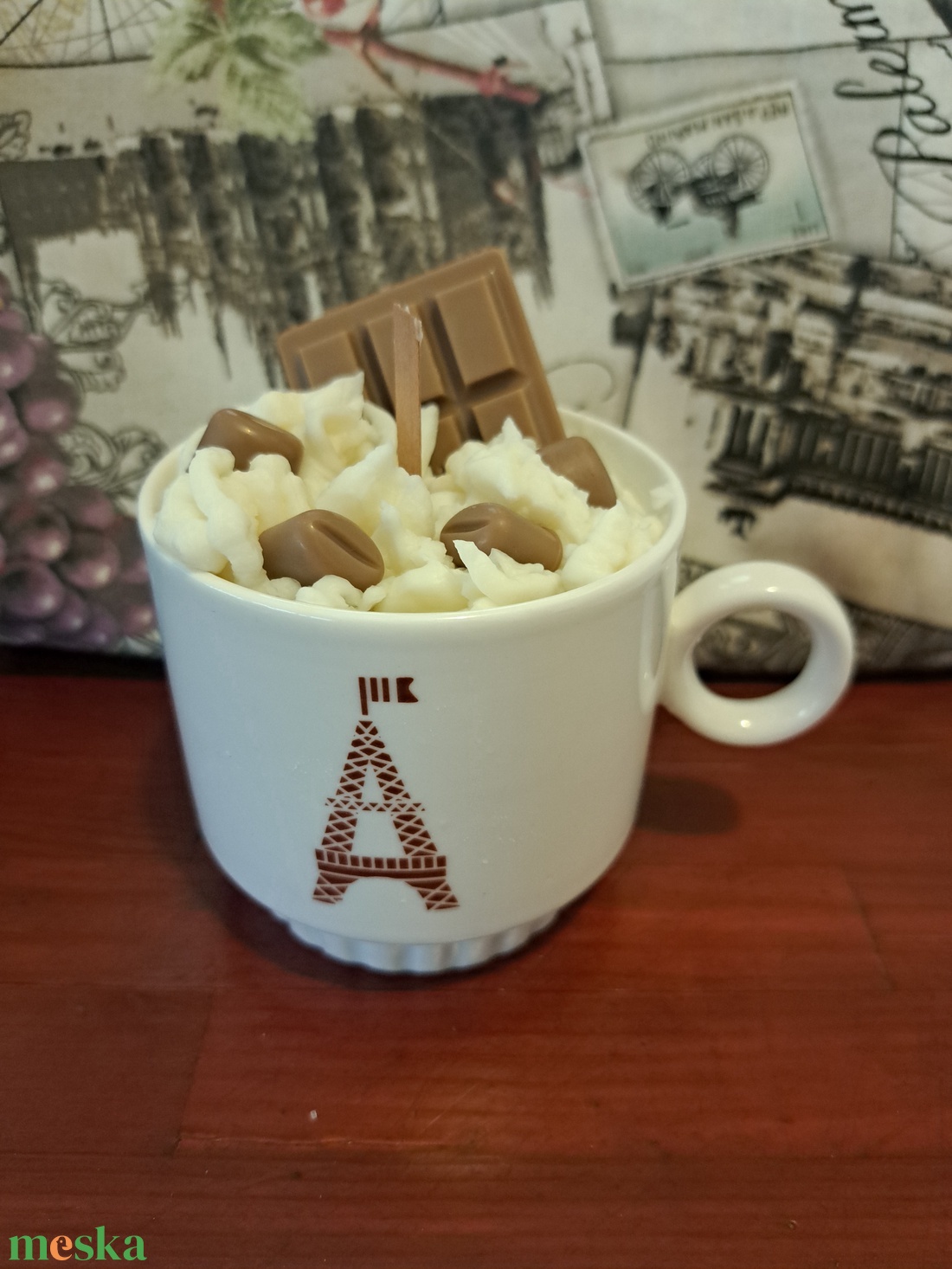 Kávés szójaviasz gyertya - otthon & életmód - gyertya, illat, aroma - gyertya - Meska.hu