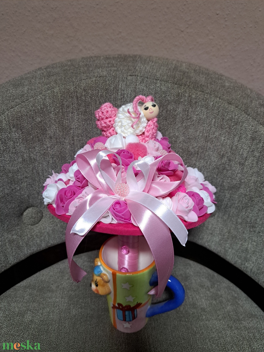 Kislány ballagási csokor - otthon & életmód - virágdekoráció - virágok - virágcsokor - Meska.hu