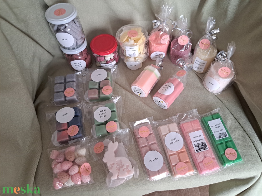 Szójaviasz/gyertya csomag - otthon & életmód - gyertya, illat, aroma - illatviasz - Meska.hu