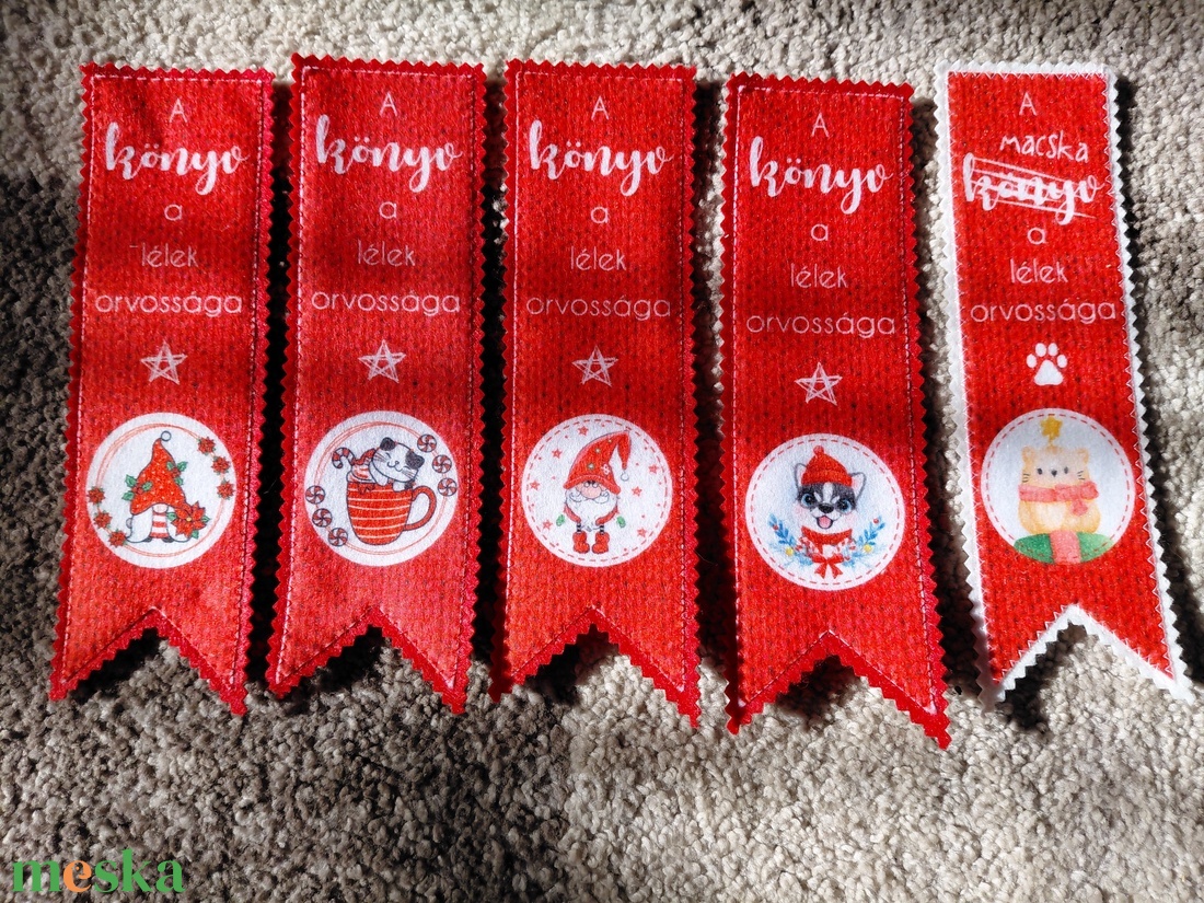 Többféle filc könyvjelző - könyv & zene - könyvjelző - Meska.hu