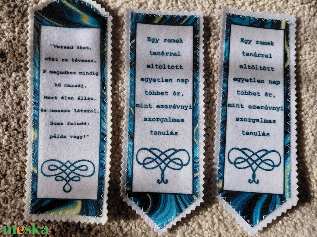Többféle filc könyvjelző - könyv & zene - könyvjelző - Meska.hu