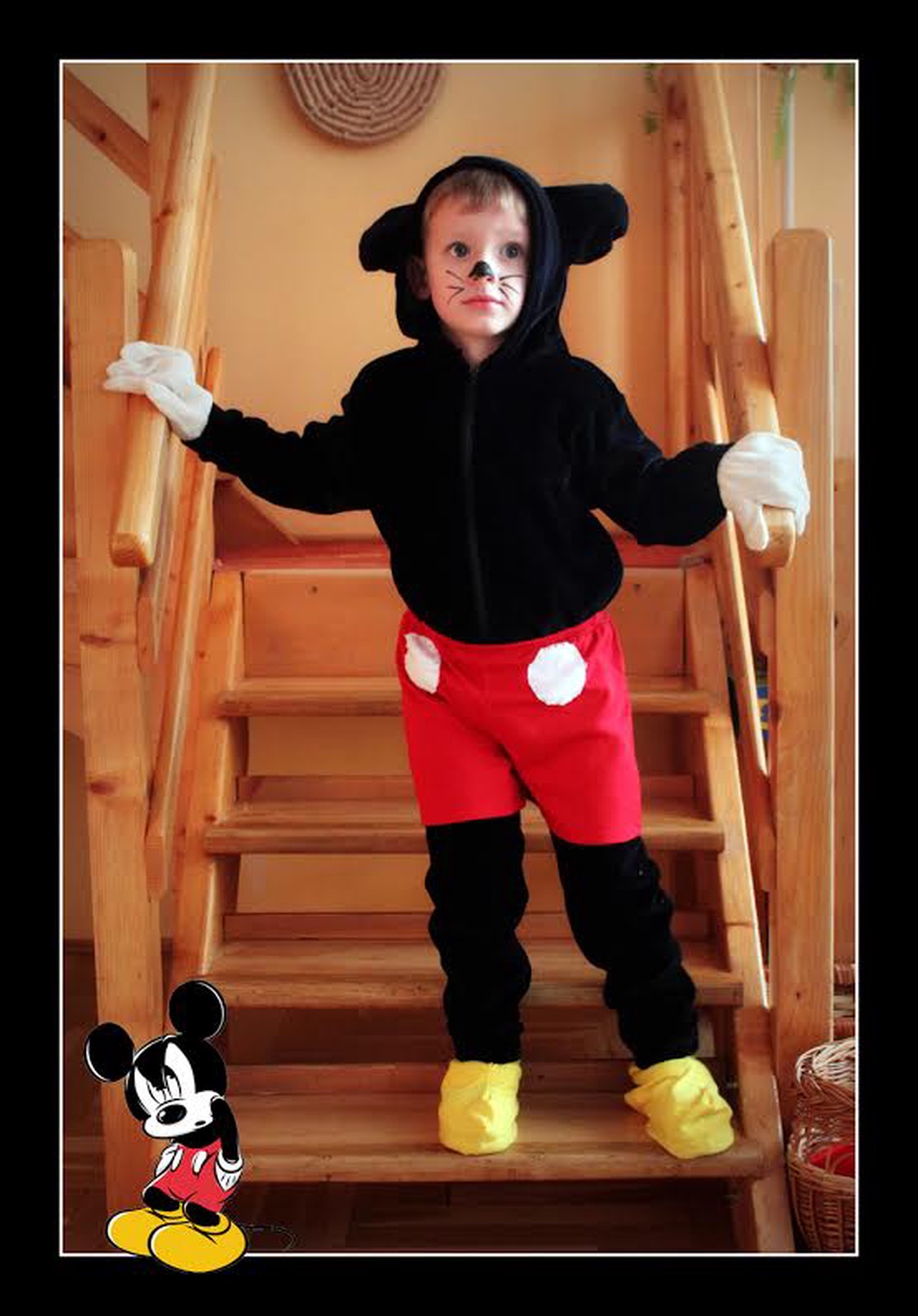 Micky Egér jellegű pizsi - jelmez egy vagy kétrészes -  - Meska.hu