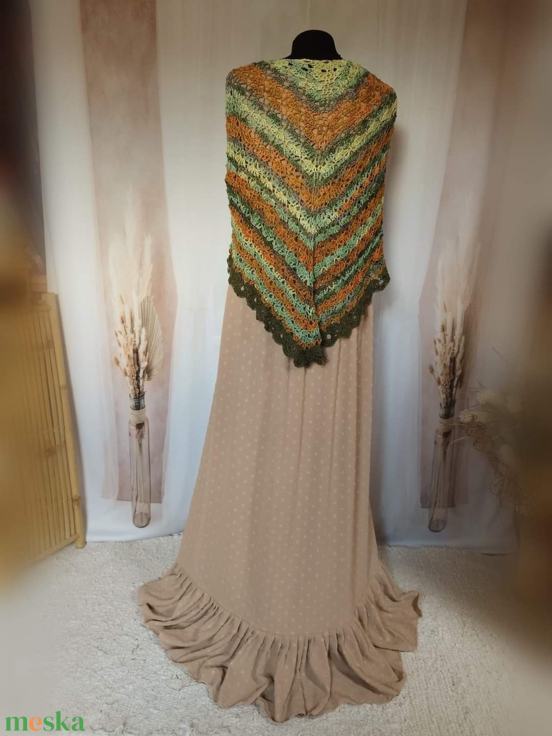 Színátmenetes vállkendő - ruha & divat - sál, sapka, kendő - vállkendő - Meska.hu