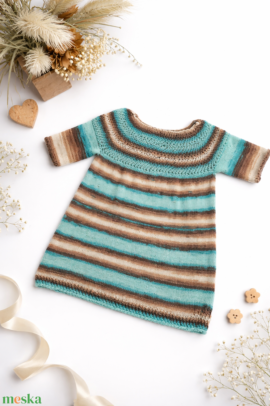 Kötött s- m méretű egyedi felső, blúz . - ruha & divat - női ruha - póló, felső - Meska.hu