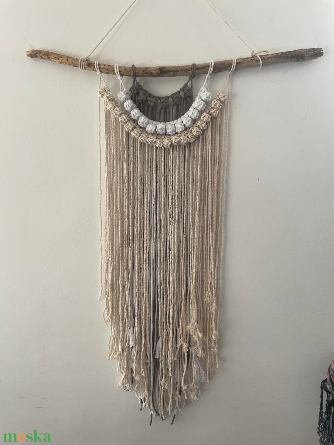 Makramé falidísz - otthon & életmód - dekoráció - dísztárgy - Meska.hu