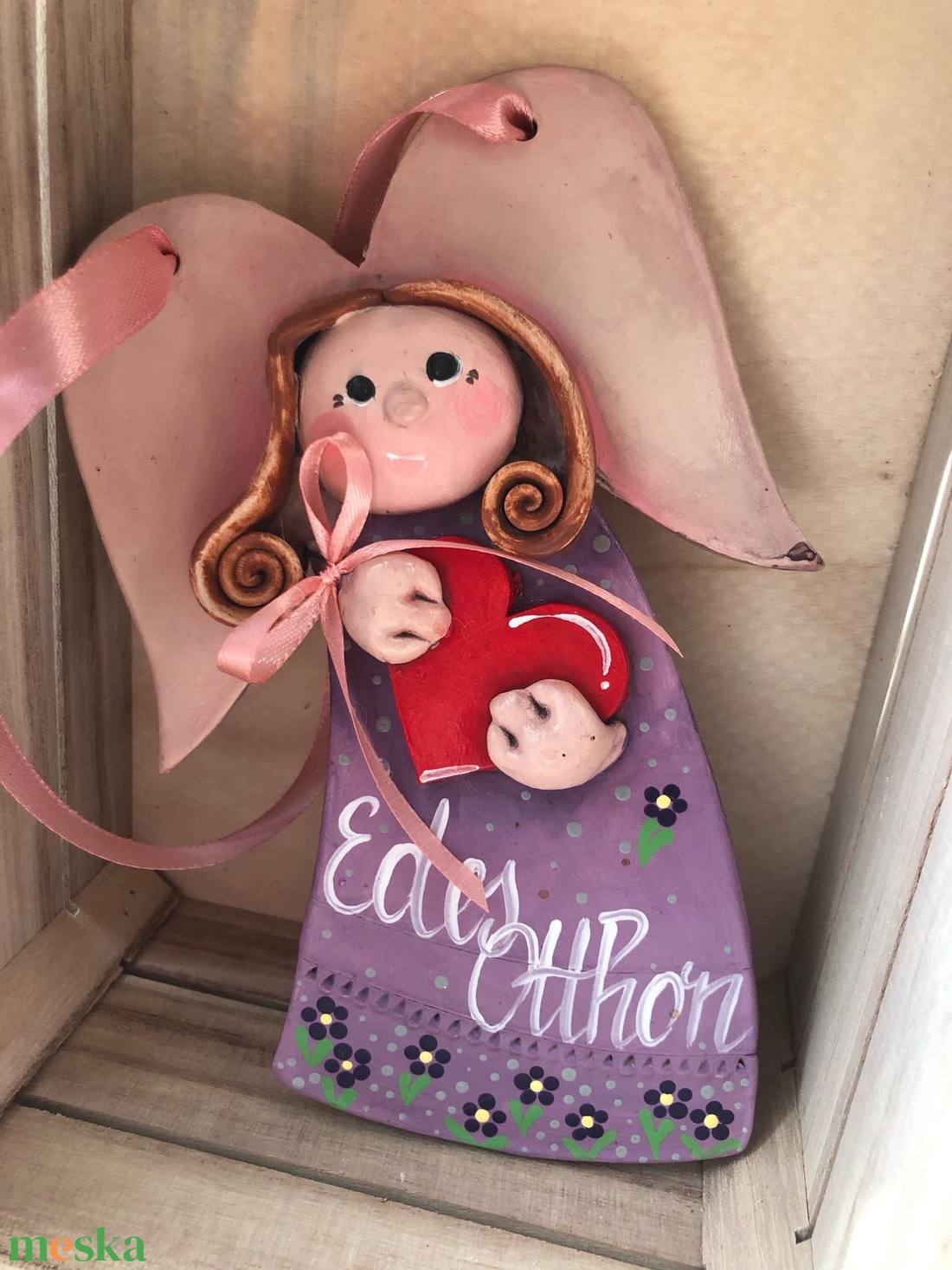 Édes otthon lila angyalka ajtódísz - otthon & életmód - dekoráció - ajtó- és ablak dekoráció - ajtódísz & kopogtató - Meska.hu Édes otthon lila angyalka ajtódísz - otthon & életmód - dekoráció - ajtó- és ablak dekoráció - ajtódísz & kopogtató - Meska.hu