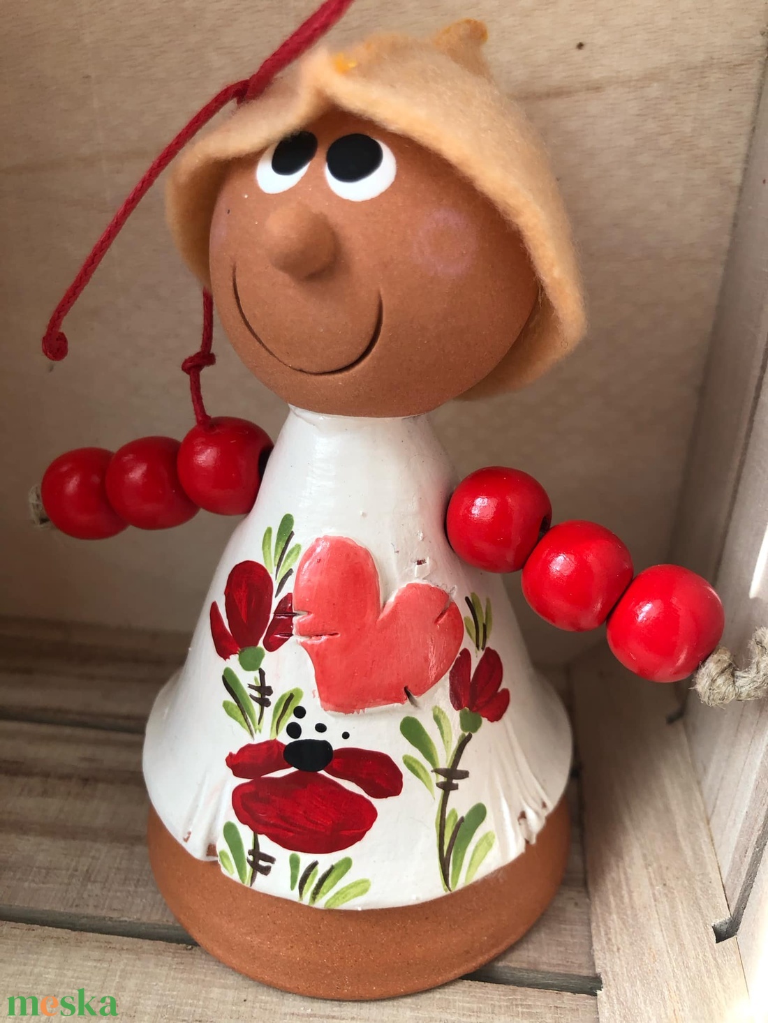 Madárijesztő figura (pipacs) - kellékek & szerszámok - dekorációs kellékek - figurák - Meska.hu