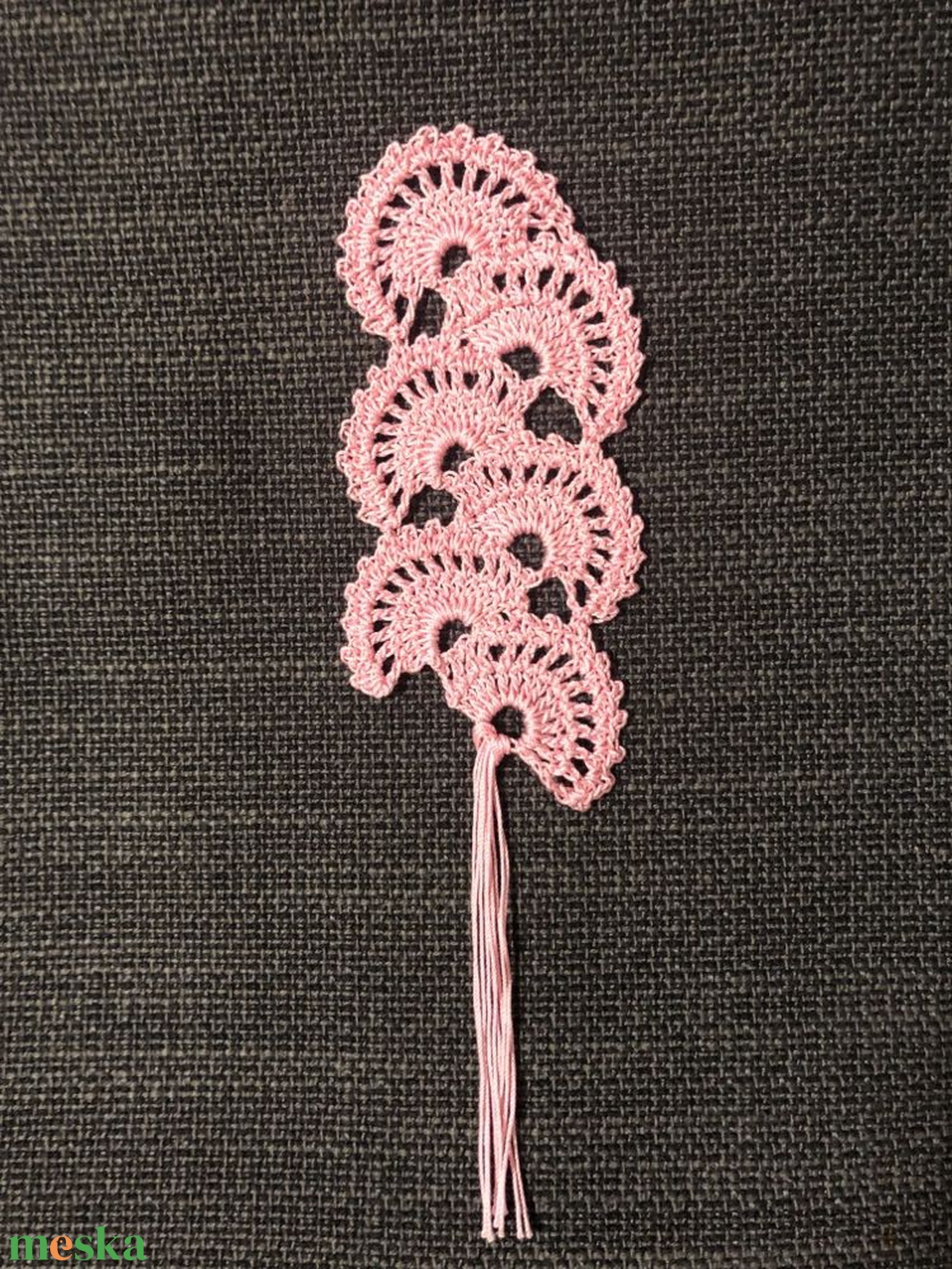 Horgolt könyvjelző 'Rose' - könyv & zene - könyvjelző - Meska.hu