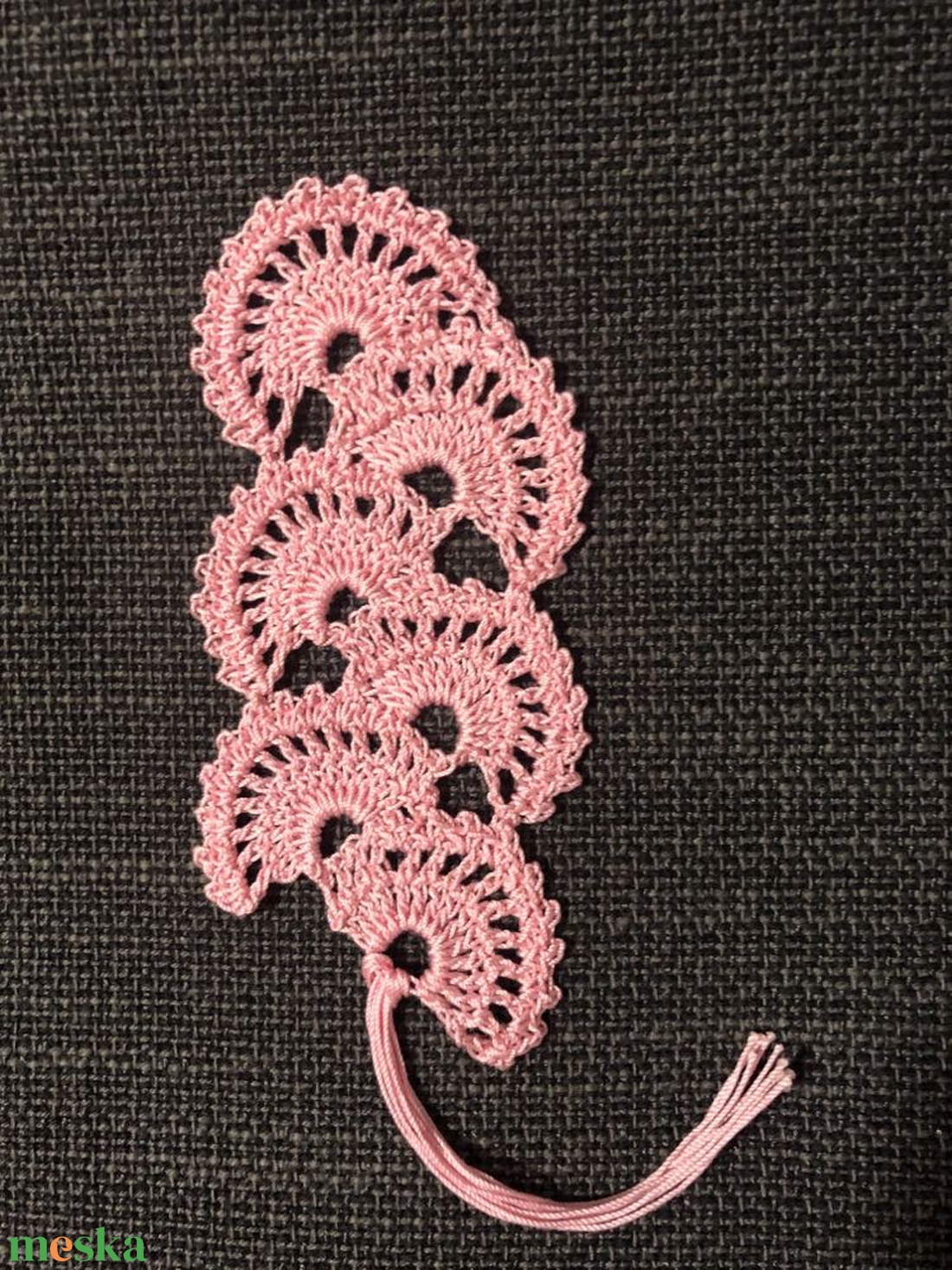 Horgolt könyvjelző 'Rose' - könyv & zene - könyvjelző - Meska.hu