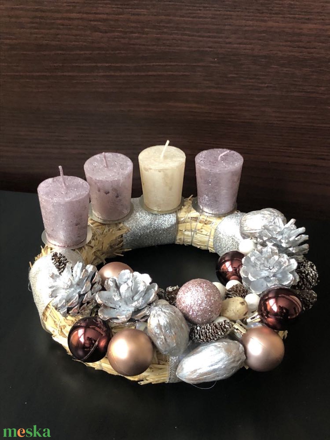 Adventi koszorú közepes méretű - karácsony - adventi díszek - adventi koszorú - Meska.hu Adventi koszorú közepes méretű - karácsony - adventi díszek - adventi koszorú - Meska.hu