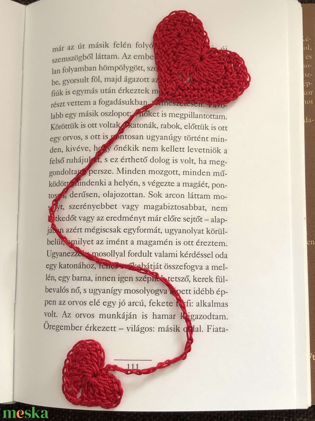 Szívecskés könyvjelző 3db 'valentin' - könyv & zene - könyvjelző - Meska.hu