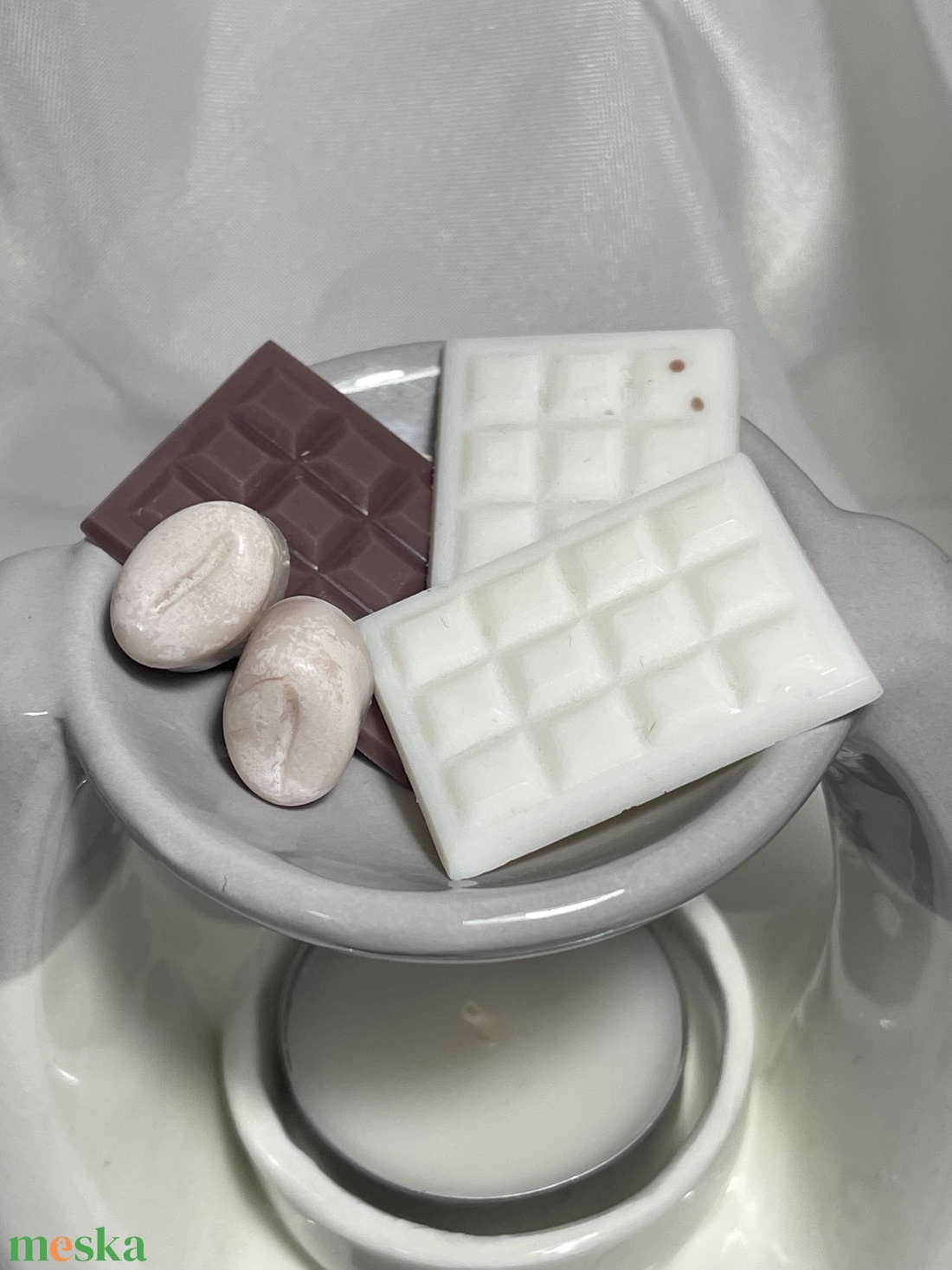 Szója illatviasz kávé-fehércsoki - otthon & életmód - gyertya, illat, aroma - illatviasz - Meska.hu