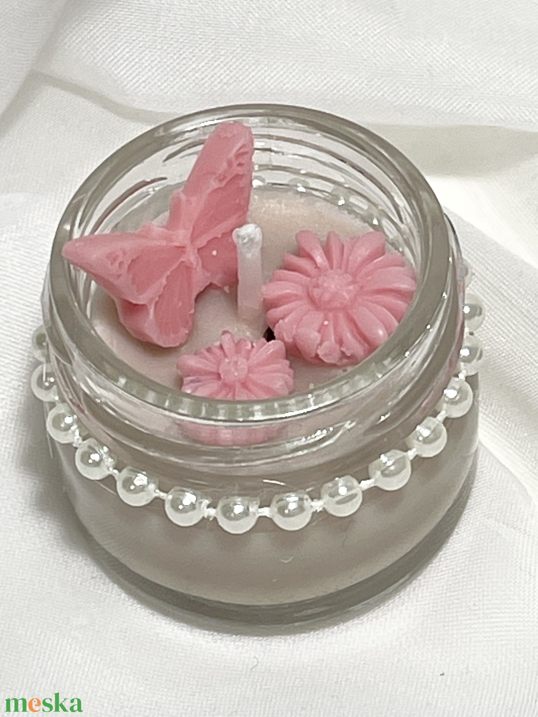 Mini üveges szója illatgyertya karácsonyi süti - karácsony - karácsonyi lakásdekoráció - karácsonyi illatgyertya, mécses - Meska.hu