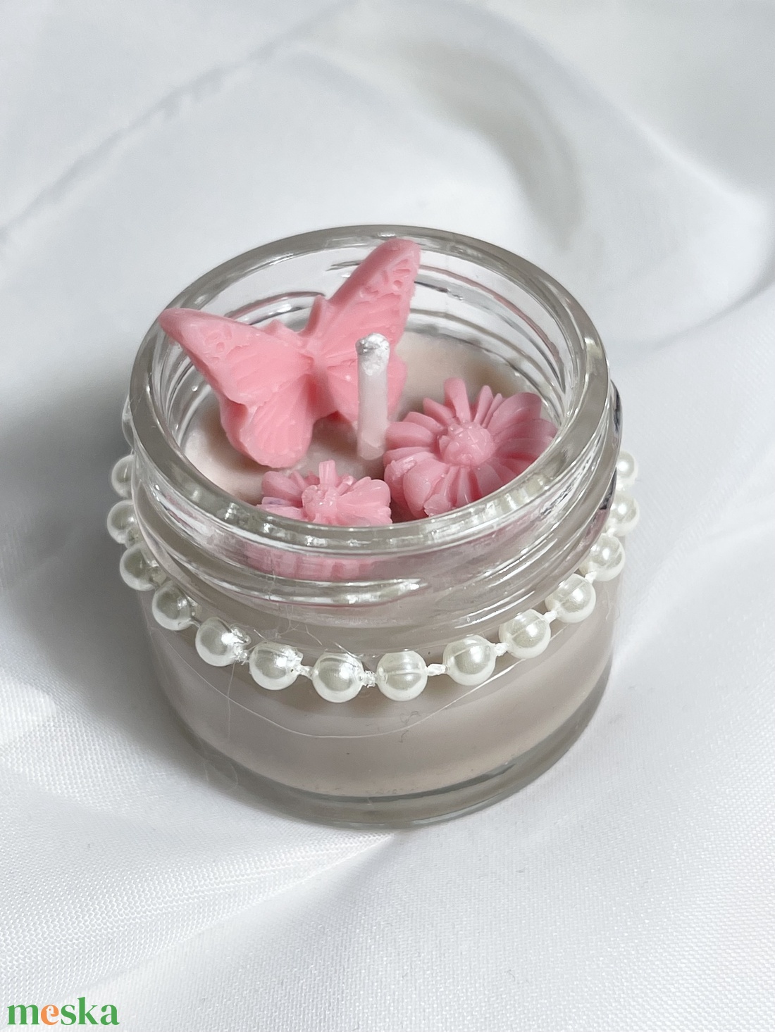 Mini üveges szója illatgyertya karácsonyi süti - karácsony - karácsonyi lakásdekoráció - karácsonyi illatgyertya, mécses - Meska.hu