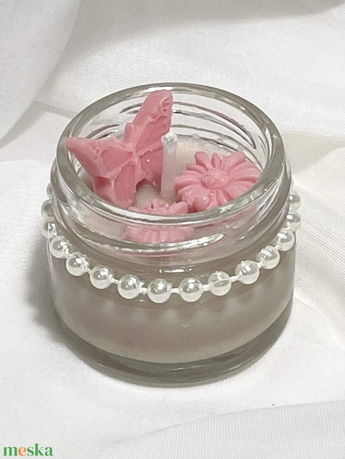 Mini üveges szója illatgyertya karácsonyi süti - karácsony - karácsonyi lakásdekoráció - karácsonyi illatgyertya, mécses - Meska.hu