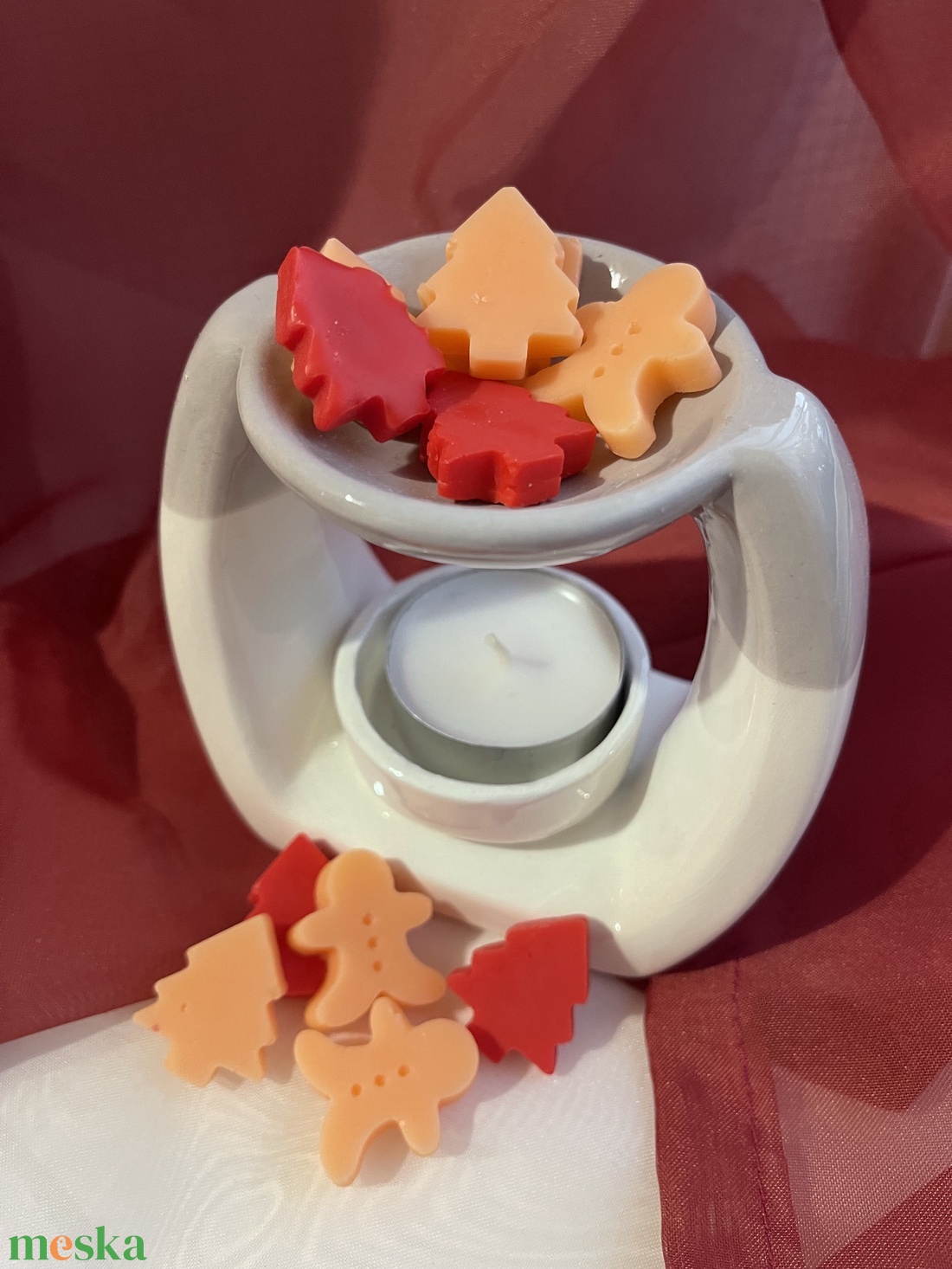 Illatviasz édes narancs karácsonyi fűszerekkel - karácsony - karácsonyi lakásdekoráció - karácsonyi illatgyertya, mécses - Meska.hu