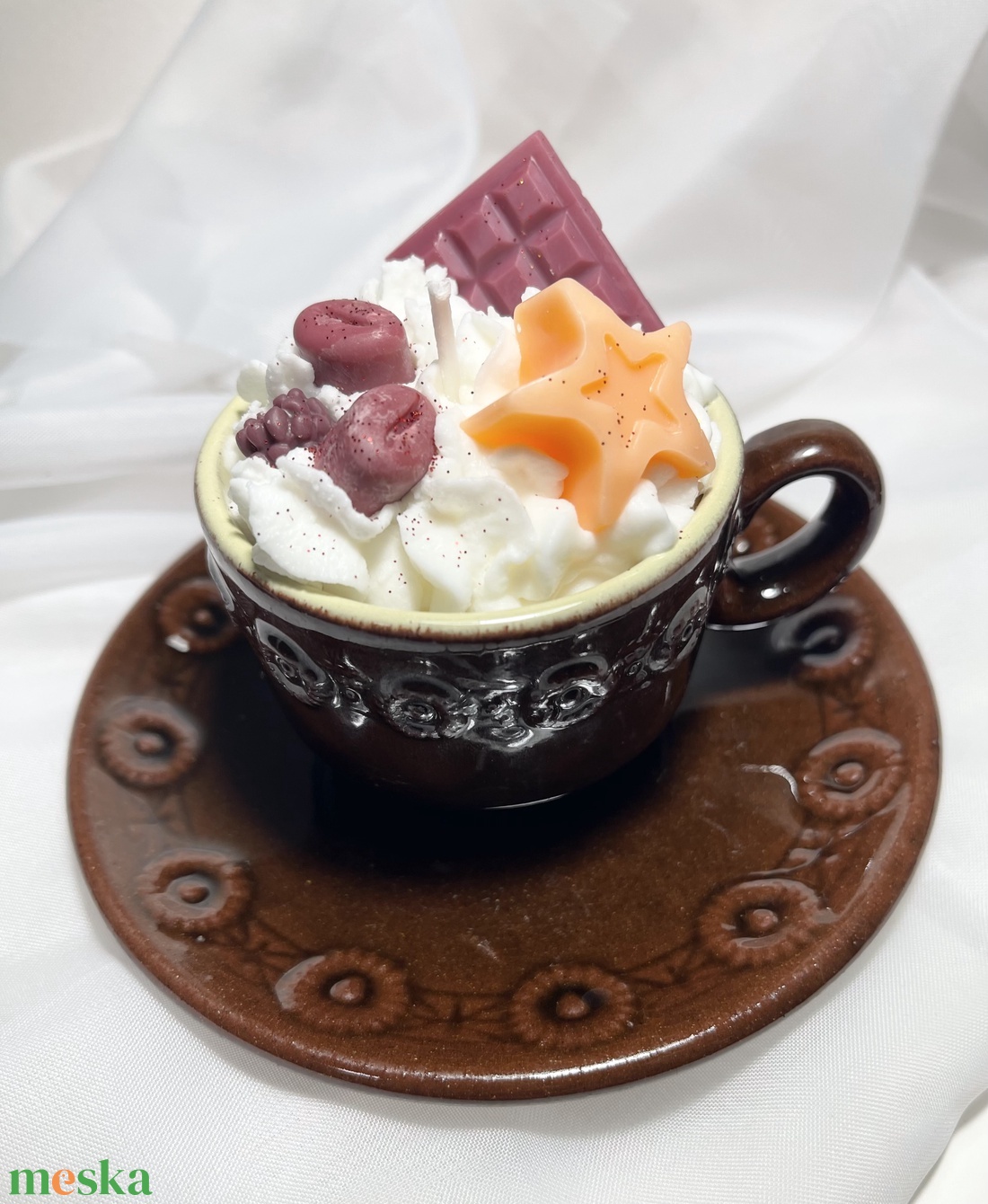 Szójaviasz illatgyertya karácsonyi málnás kávé - karácsony - karácsonyi lakásdekoráció - karácsonyi illatgyertya, mécses - Meska.hu