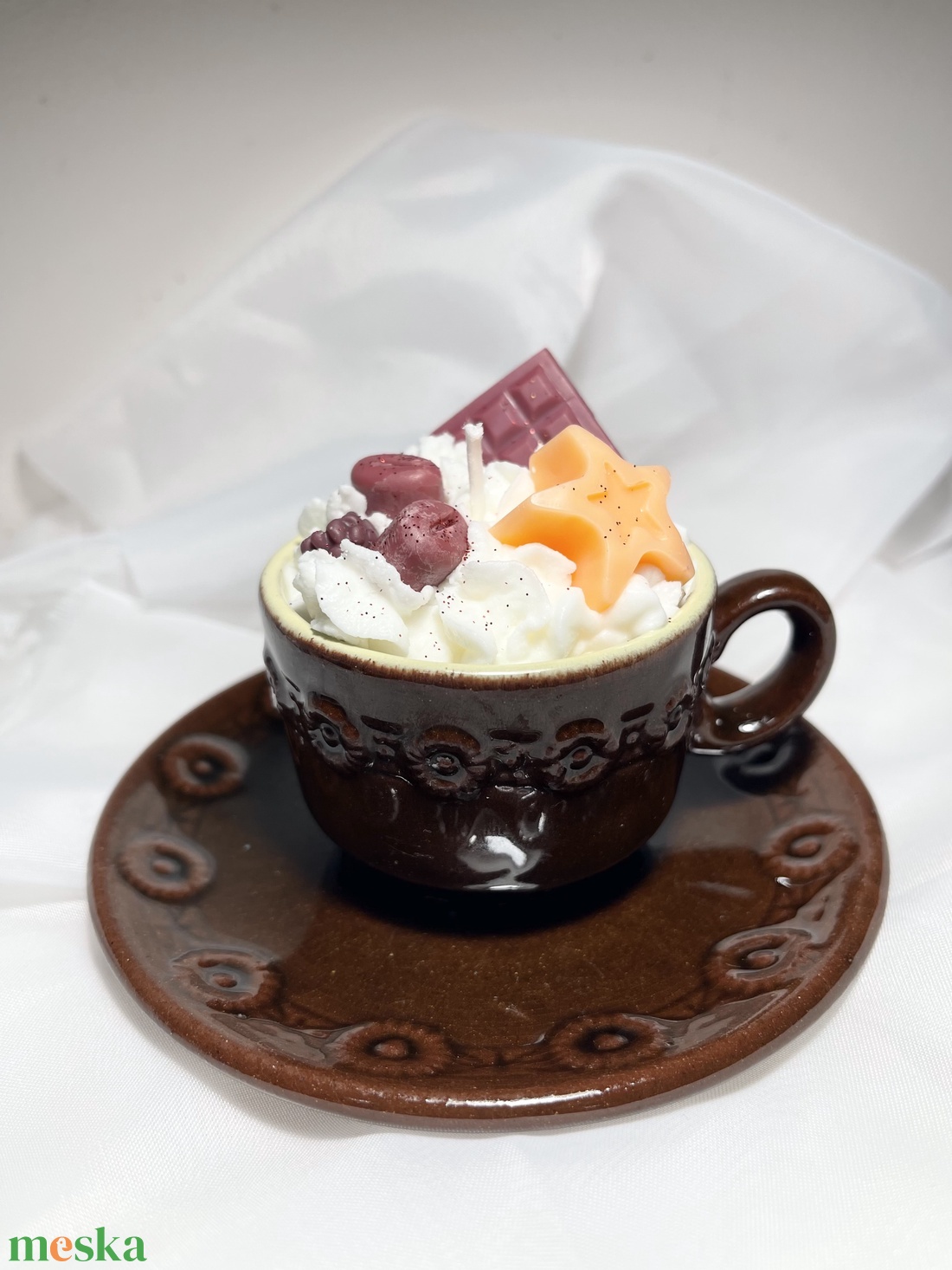 Szójaviasz illatgyertya karácsonyi málnás kávé - karácsony - karácsonyi lakásdekoráció - karácsonyi illatgyertya, mécses - Meska.hu