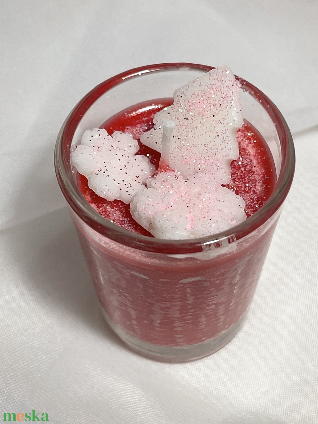 Illatviaszgyertya karácsonyi puncs-eper - karácsony - karácsonyi lakásdekoráció - karácsonyi illatgyertya, mécses - Meska.hu