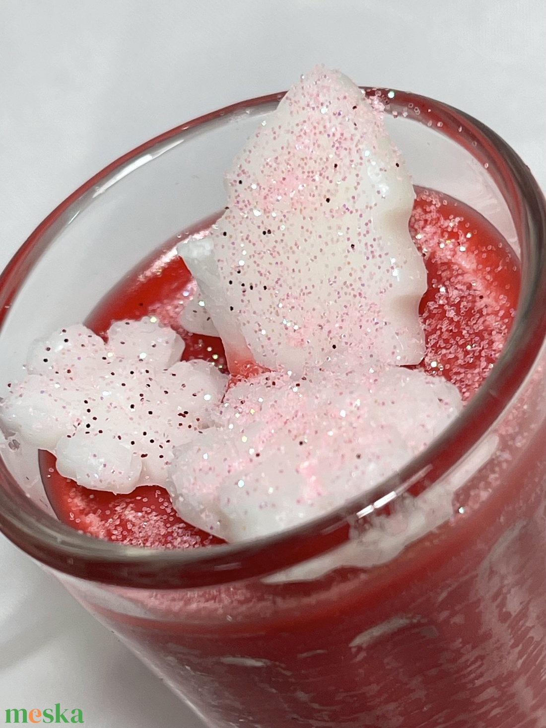 Illatviaszgyertya karácsonyi puncs-eper - karácsony - karácsonyi lakásdekoráció - karácsonyi illatgyertya, mécses - Meska.hu