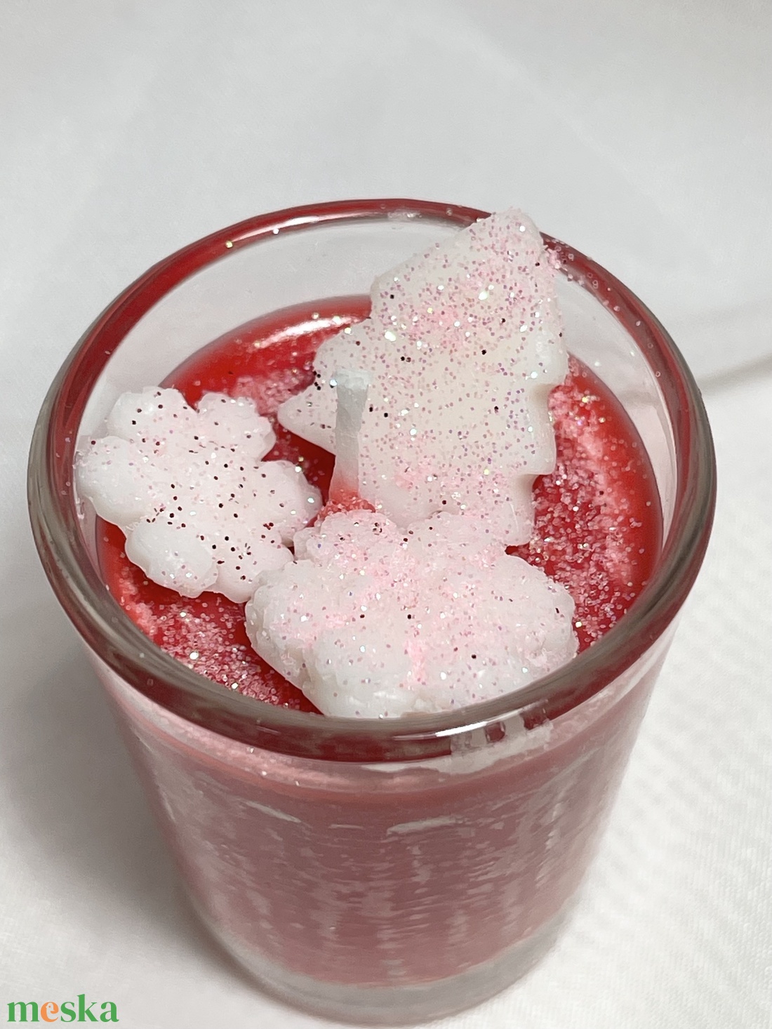 Illatviaszgyertya karácsonyi puncs-eper - karácsony - karácsonyi lakásdekoráció - karácsonyi illatgyertya, mécses - Meska.hu