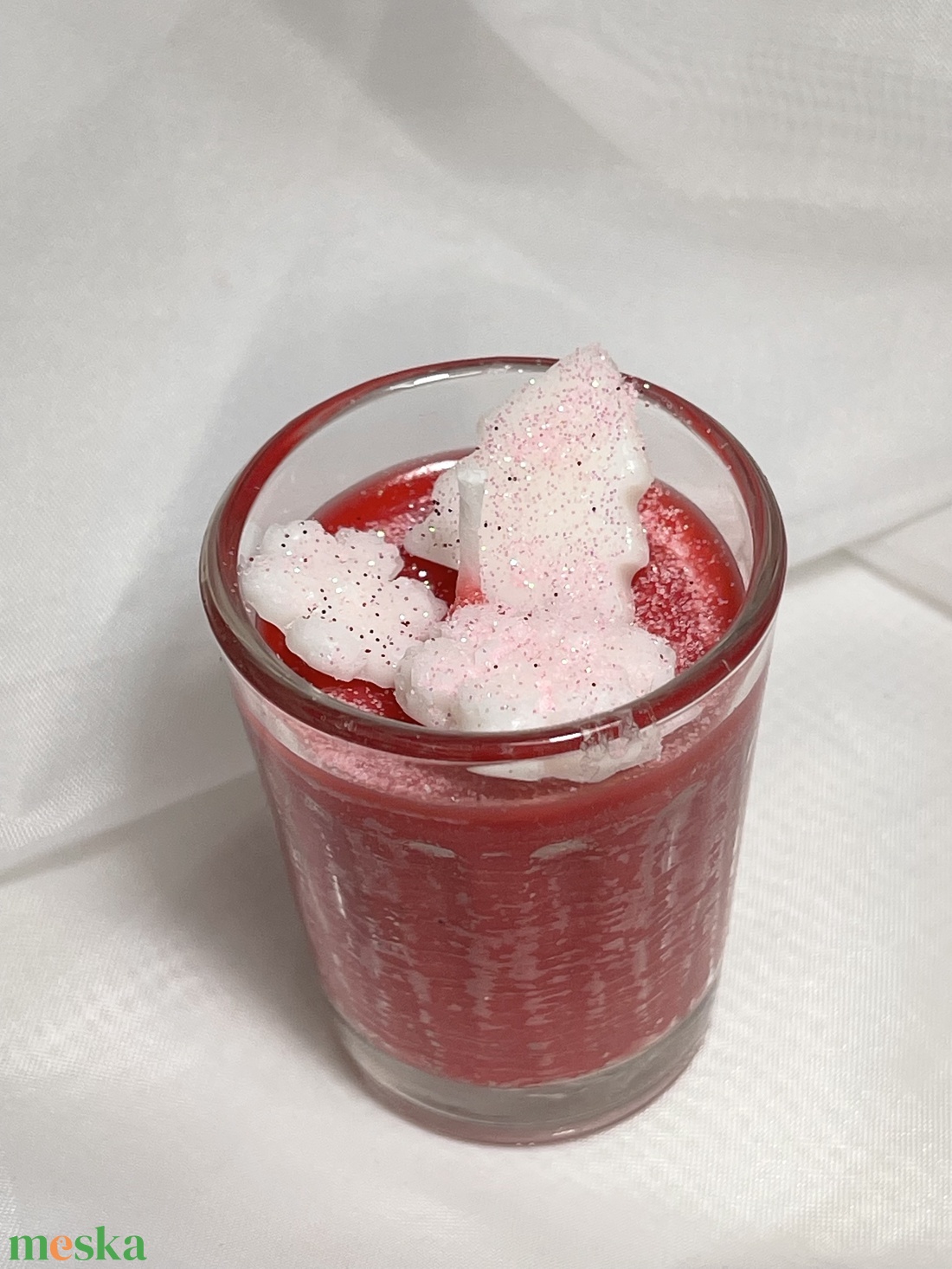 Illatviaszgyertya karácsonyi puncs-eper - karácsony - karácsonyi lakásdekoráció - karácsonyi illatgyertya, mécses - Meska.hu