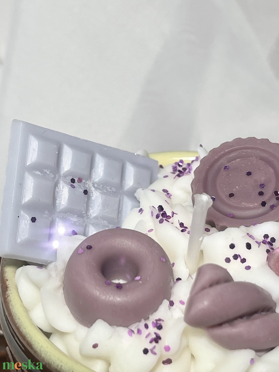 Szója illatviasz gyertya levendulás kávé - otthon & életmód - gyertya, illat, aroma - gyertya - Meska.hu