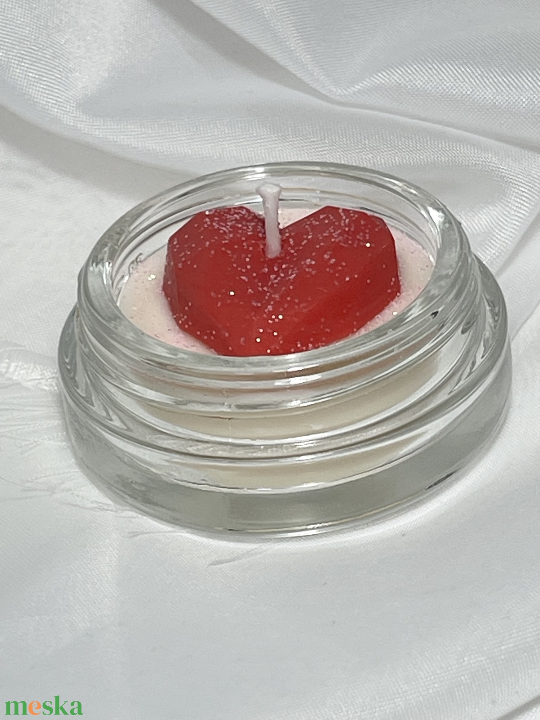 Szójaviasz illatmécses Valentin napra - otthon & életmód - gyertya, illat, aroma - gyertya - Meska.hu