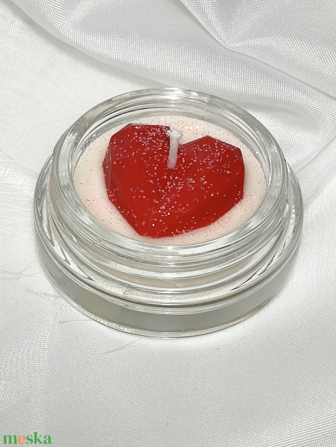 Szójaviasz illatmécses Valentin napra - otthon & életmód - gyertya, illat, aroma - gyertya - Meska.hu