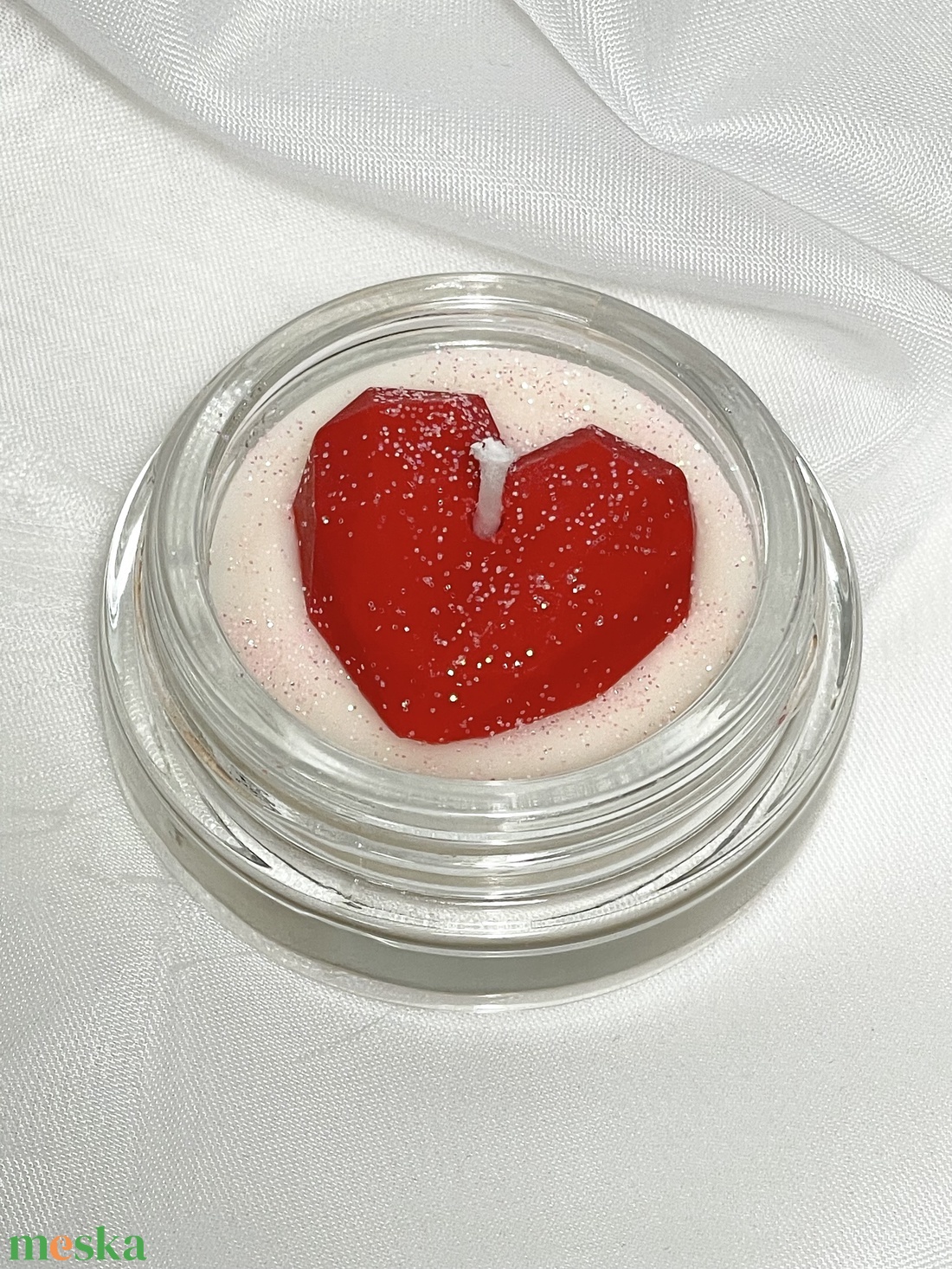 Szójaviasz illatmécses Valentin napra - otthon & életmód - gyertya, illat, aroma - gyertya - Meska.hu