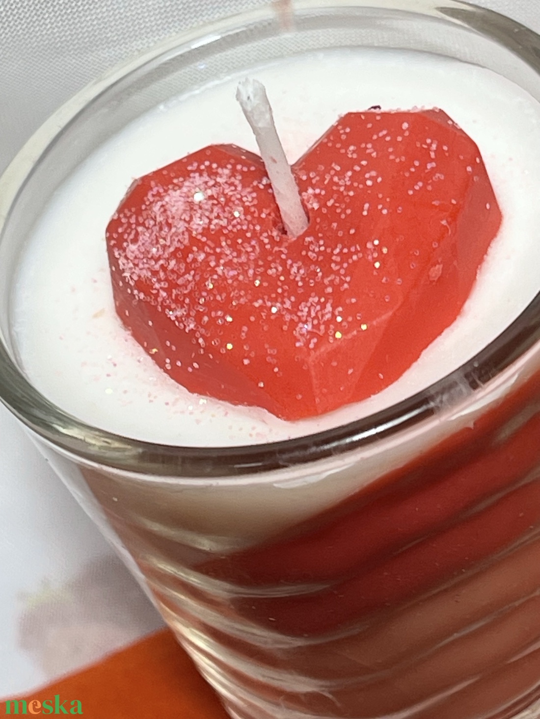 Szójaviasz illatgyertya Valentin Time2 - otthon & életmód - gyertya, illat, aroma - gyertya - Meska.hu