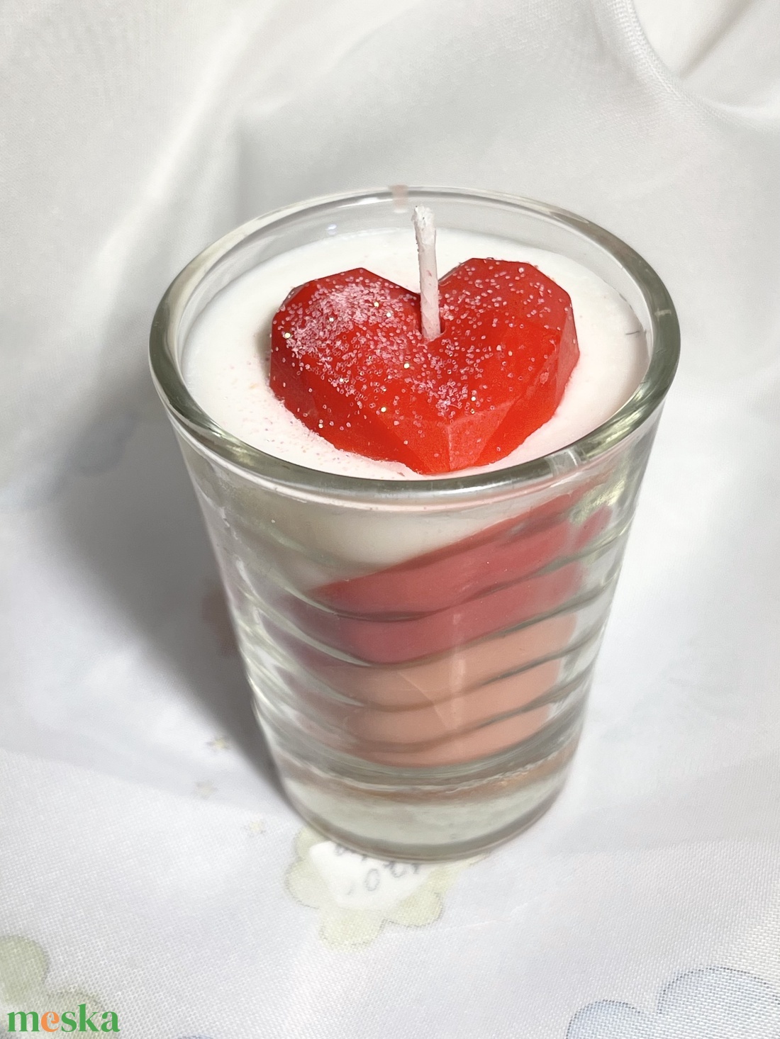 Szójaviasz illatgyertya Valentin Time2 - otthon & életmód - gyertya, illat, aroma - gyertya - Meska.hu