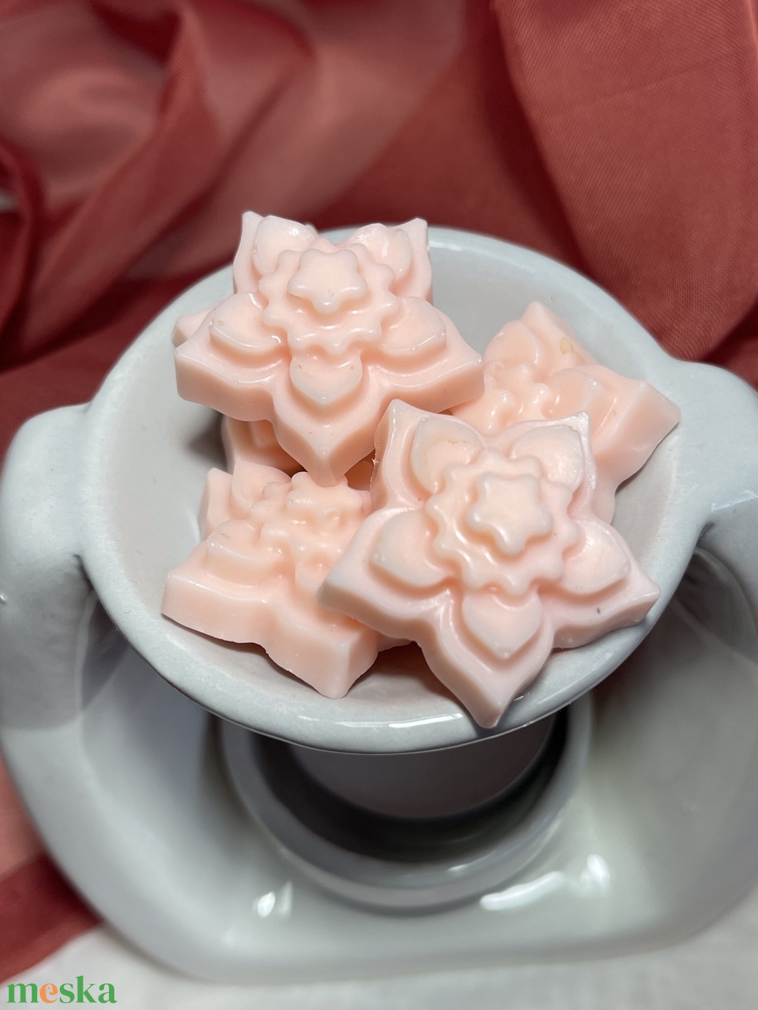 Szója illatviasz virágok - otthon & életmód - gyertya, illat, aroma - illatviasz - Meska.hu