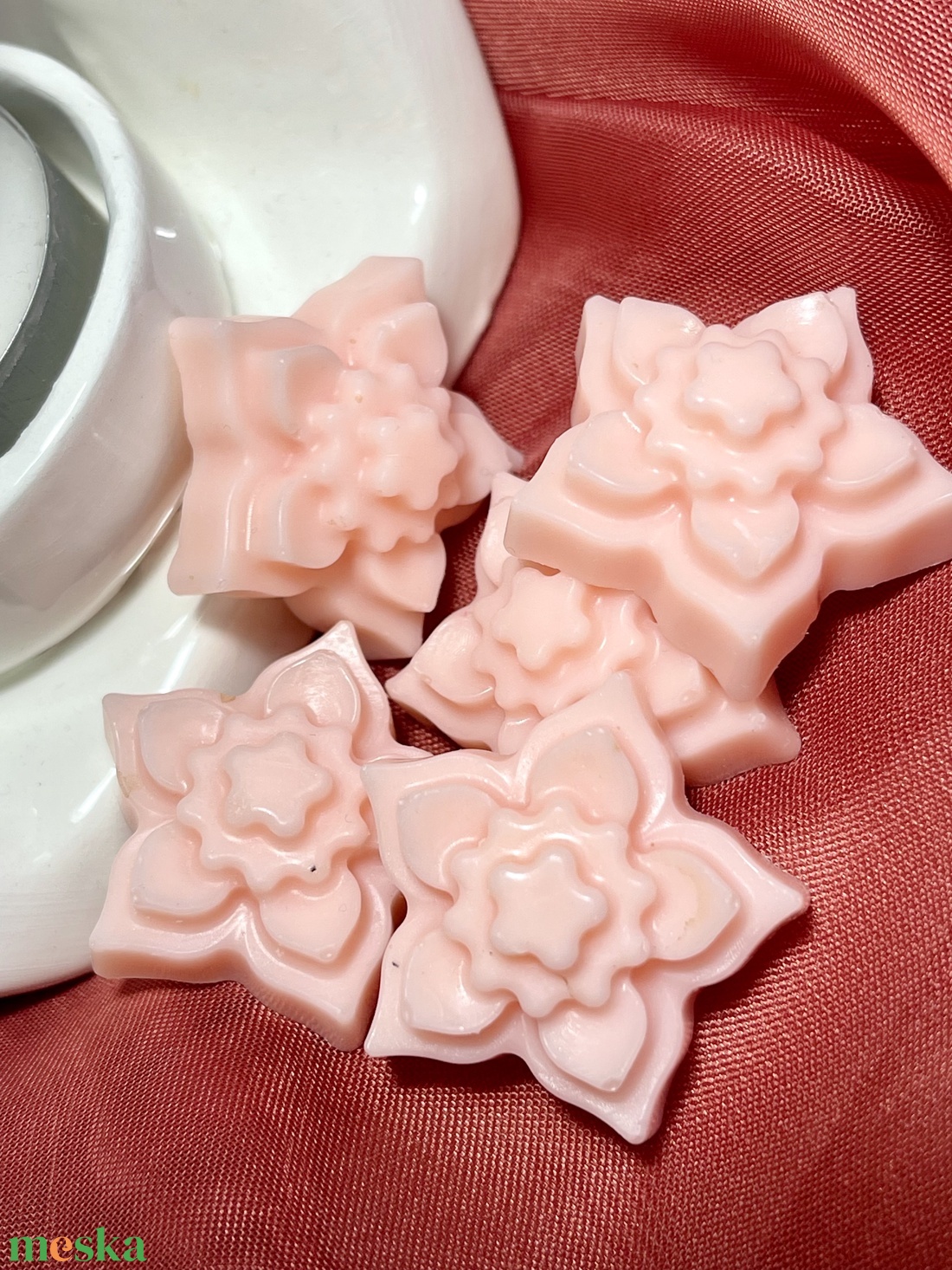 Szója illatviasz virágok - otthon & életmód - gyertya, illat, aroma - illatviasz - Meska.hu