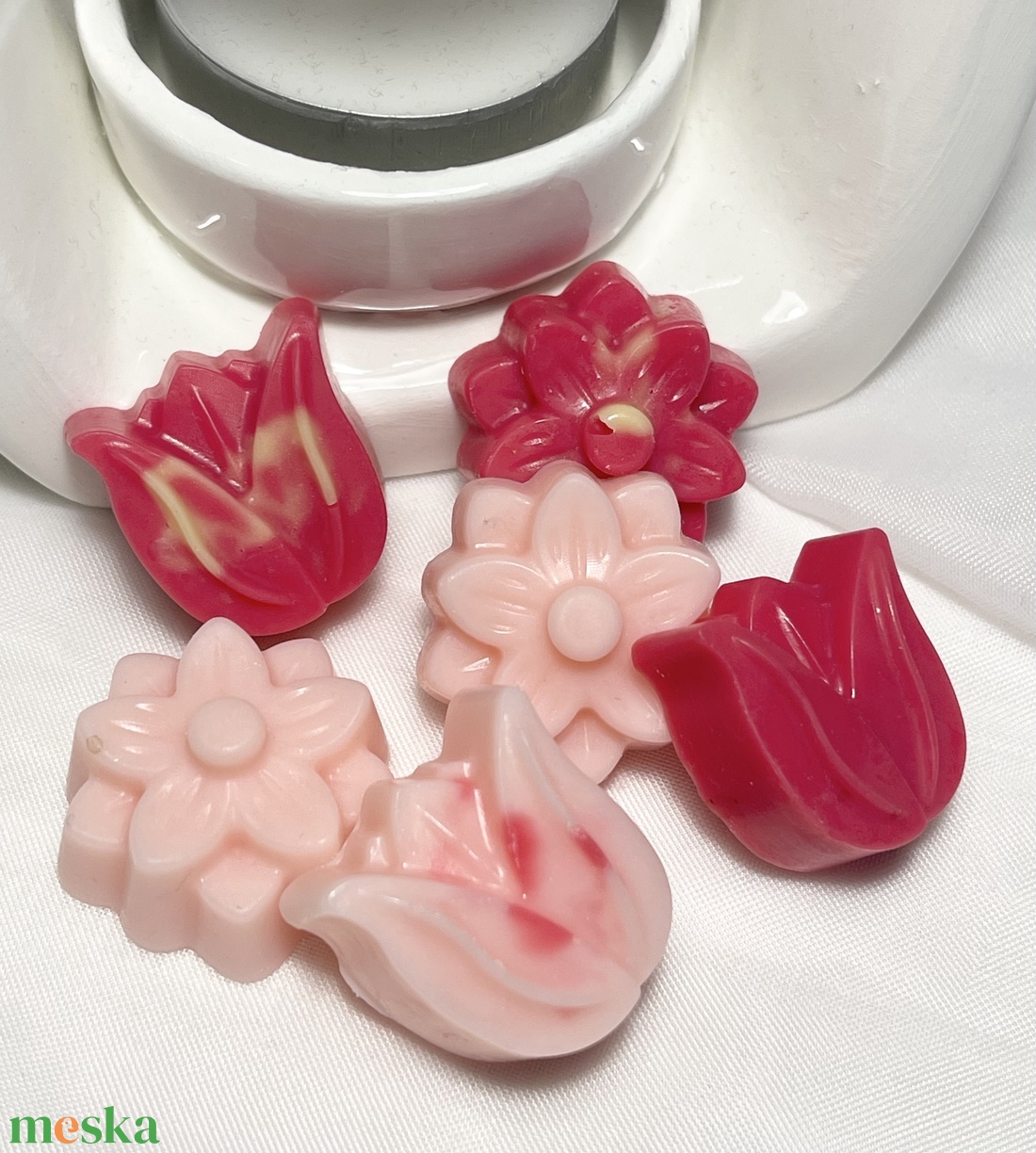 Tulipános szója illatviasz - otthon & életmód - gyertya, illat, aroma - illatviasz - Meska.hu