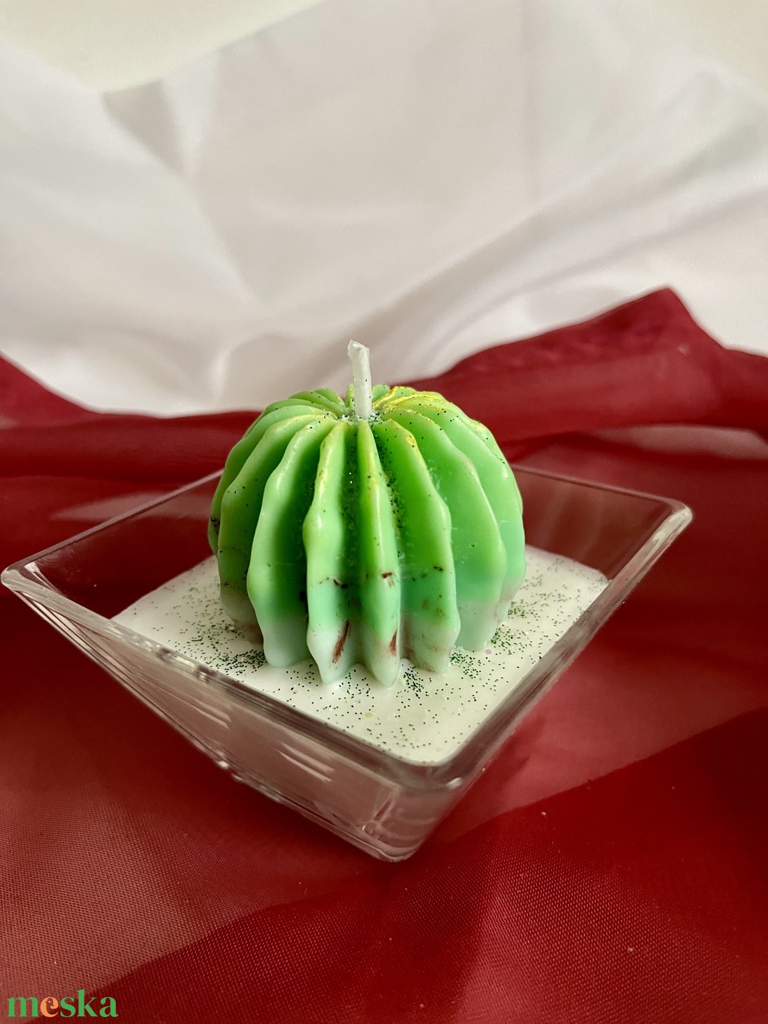 Szója illatviasz gyertya Kaktusz - otthon & életmód - gyertya, illat, aroma - gyertya - Meska.hu