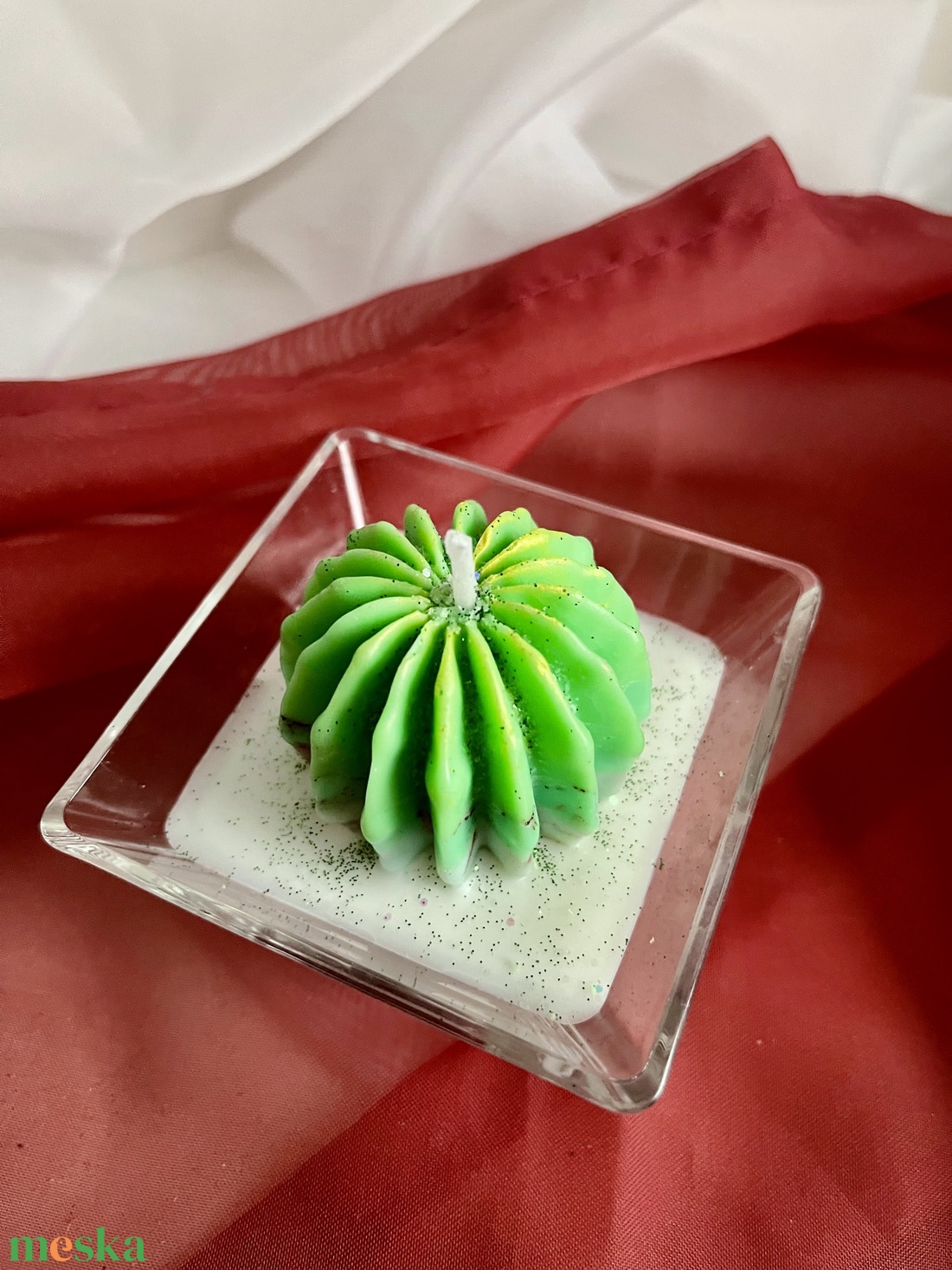 Szója illatviasz gyertya Kaktusz - otthon & életmód - gyertya, illat, aroma - gyertya - Meska.hu