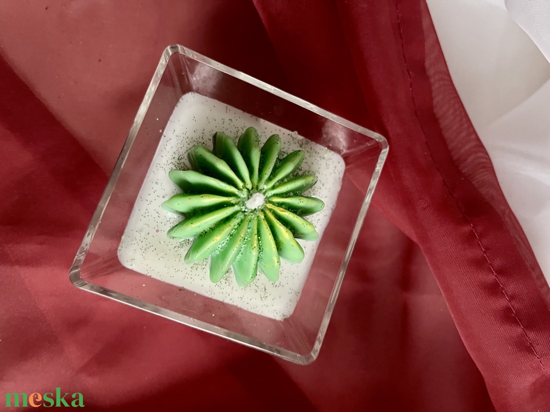 Szója illatviasz gyertya Kaktusz - otthon & életmód - gyertya, illat, aroma - gyertya - Meska.hu