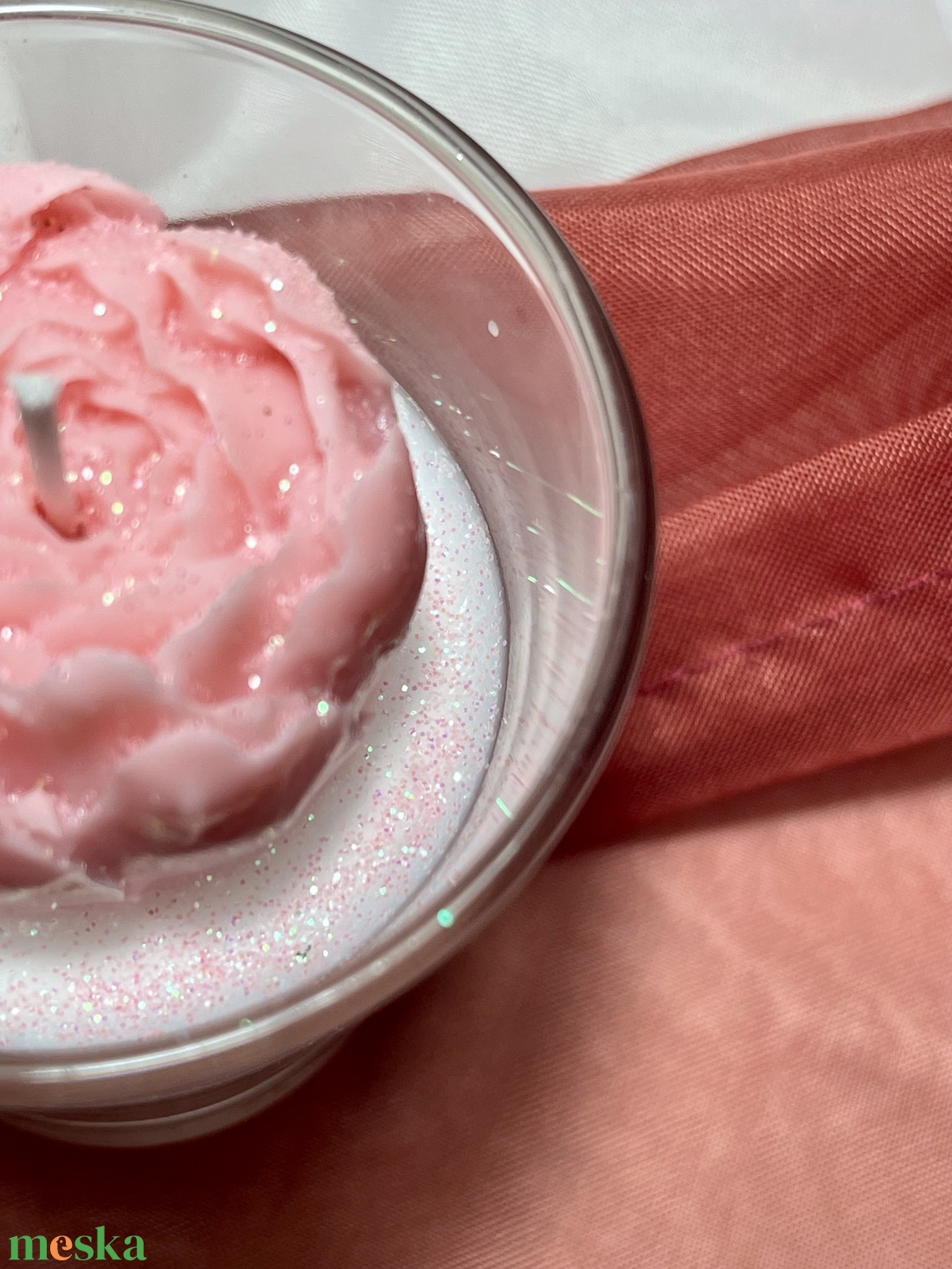 Szójaviasz illatgyertya bazsarózsával - otthon & életmód - gyertya, illat, aroma - gyertya - Meska.hu