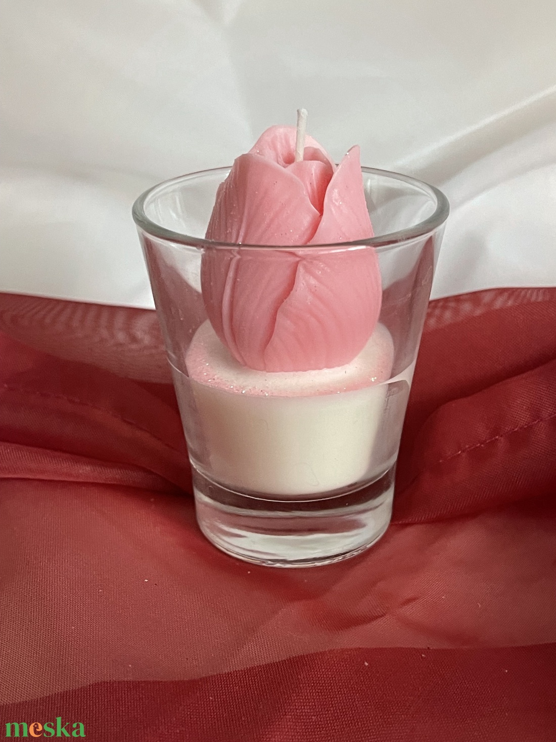 Tulipános szójaviasz illatgyertya - otthon & életmód - gyertya, illat, aroma - gyertya - Meska.hu
