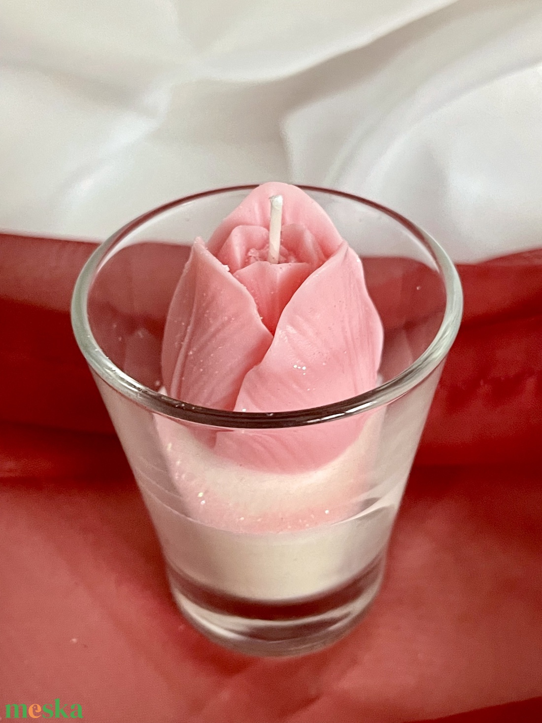 Tulipános szójaviasz illatgyertya - otthon & életmód - gyertya, illat, aroma - gyertya - Meska.hu