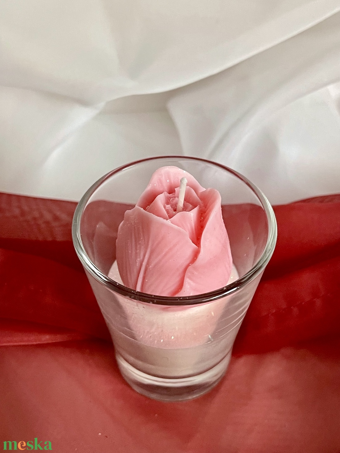 Tulipános szójaviasz illatgyertya - otthon & életmód - gyertya, illat, aroma - gyertya - Meska.hu